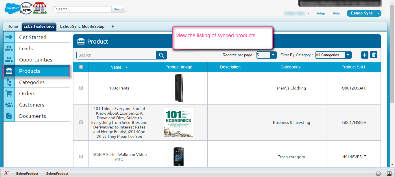 CSCart Salesforce Connector and Integration