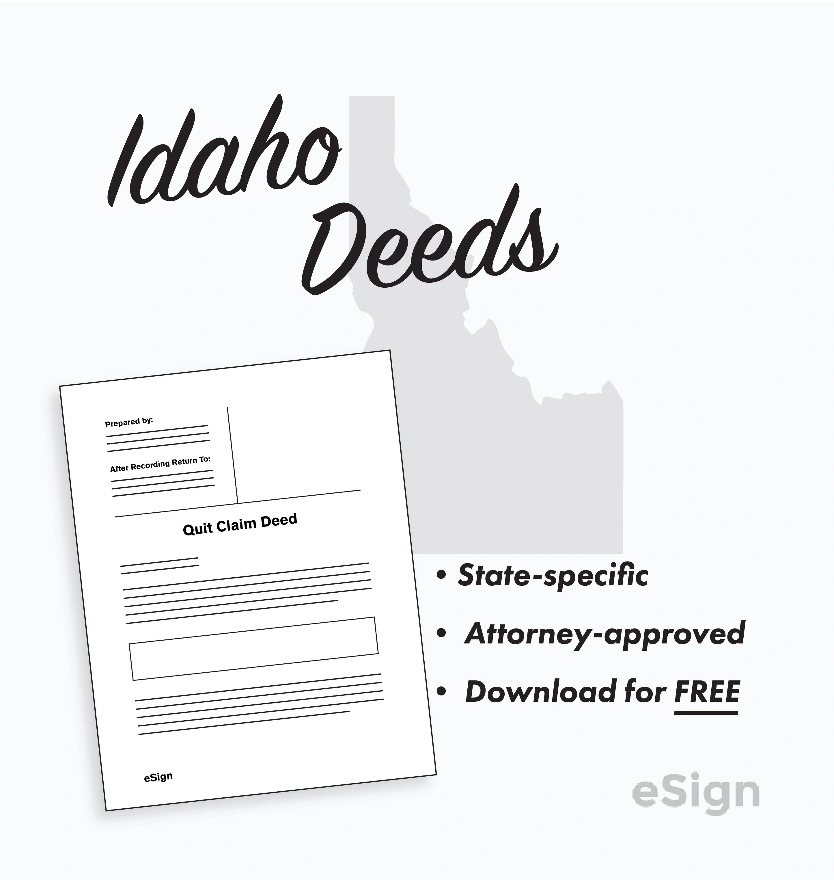 Free Idaho Deed Forms