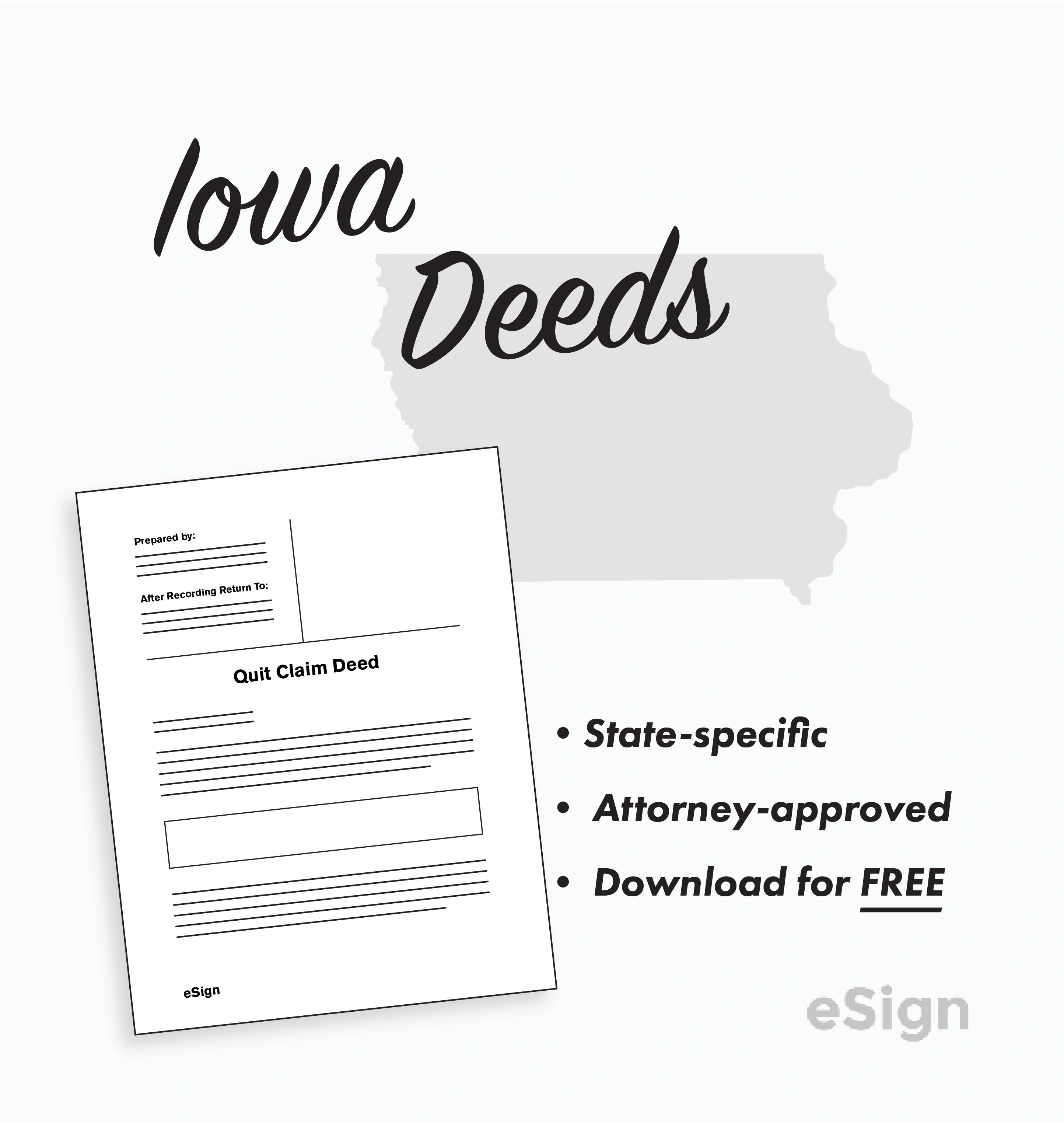 Free Iowa Deed Forms