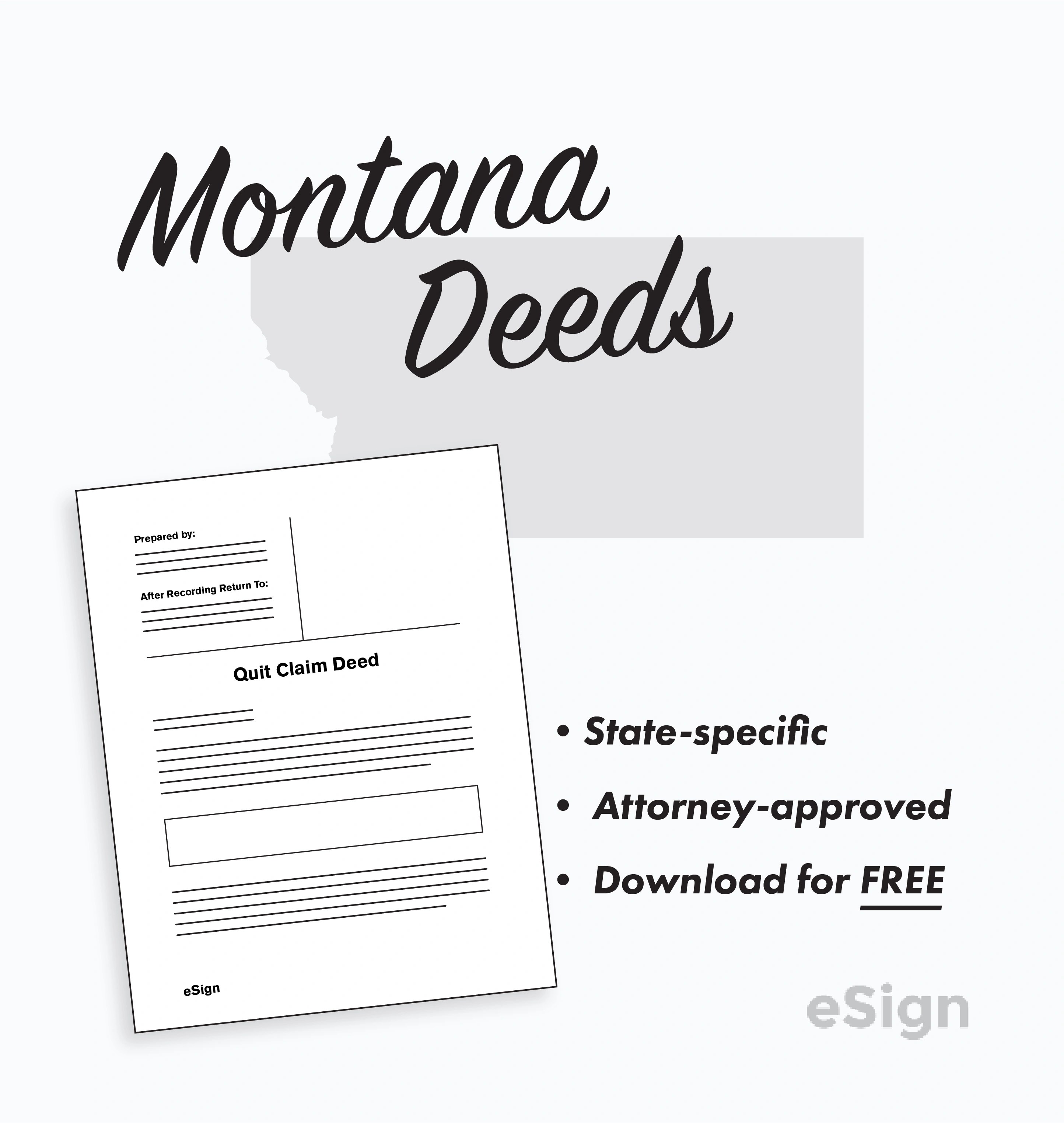 Free Montana Deed Forms