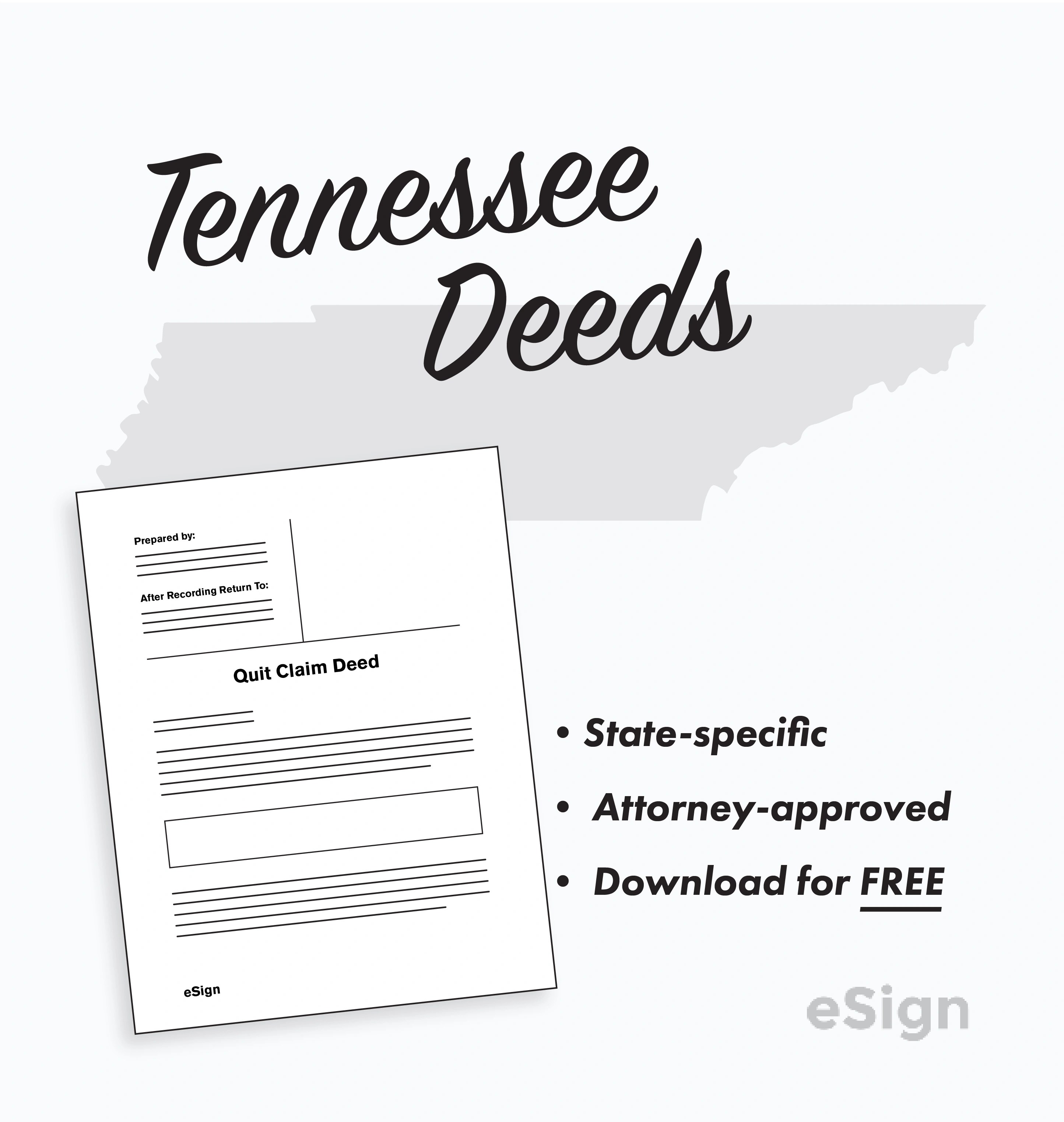 Free Tennessee Deed Forms