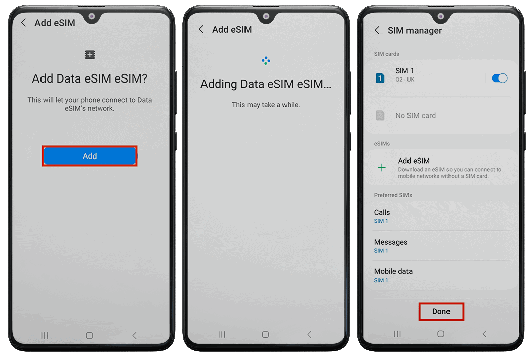 Installing ESIM on Android Devices eSIMOn