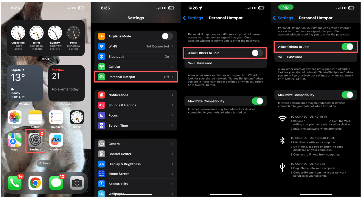 How to turn on Hotspot on your iPhone and Android? Holafly