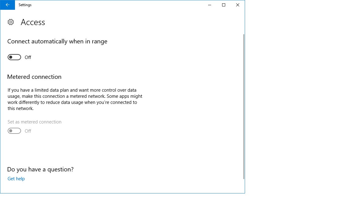 Turn on Metered Connection Windows 10 Eskia Computers