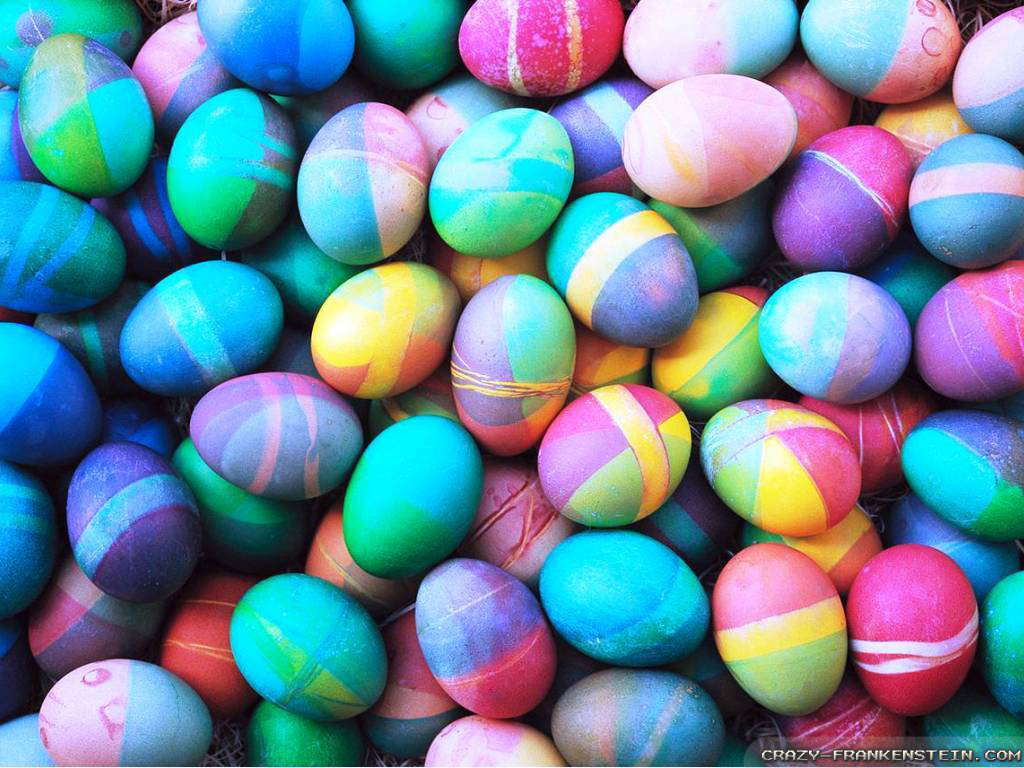 Colorful Easter Eggs wallpaper 1024x768 2689