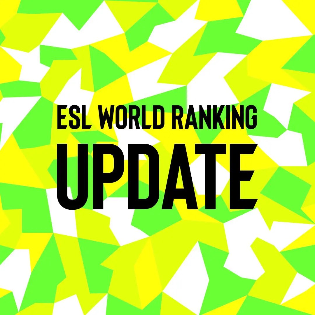 ESL World Ranking Update ESL