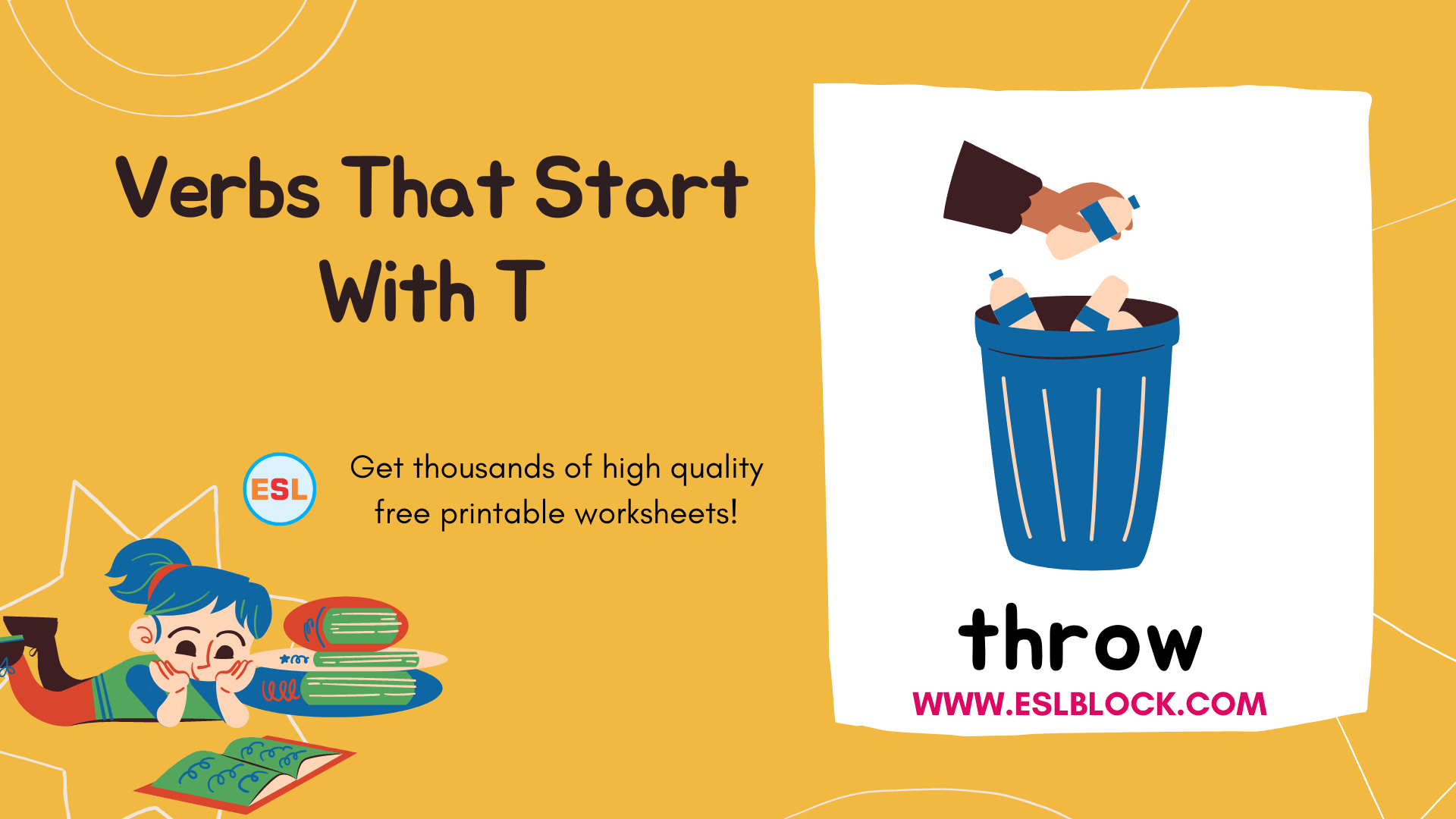 Verbs That Start With T English as a Second Language