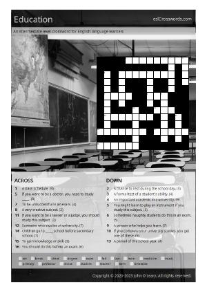 Education Crossword