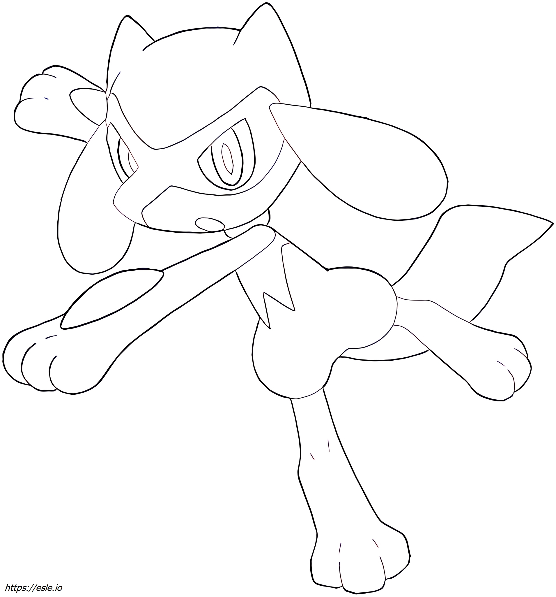 Riolu Pokémon coloring page