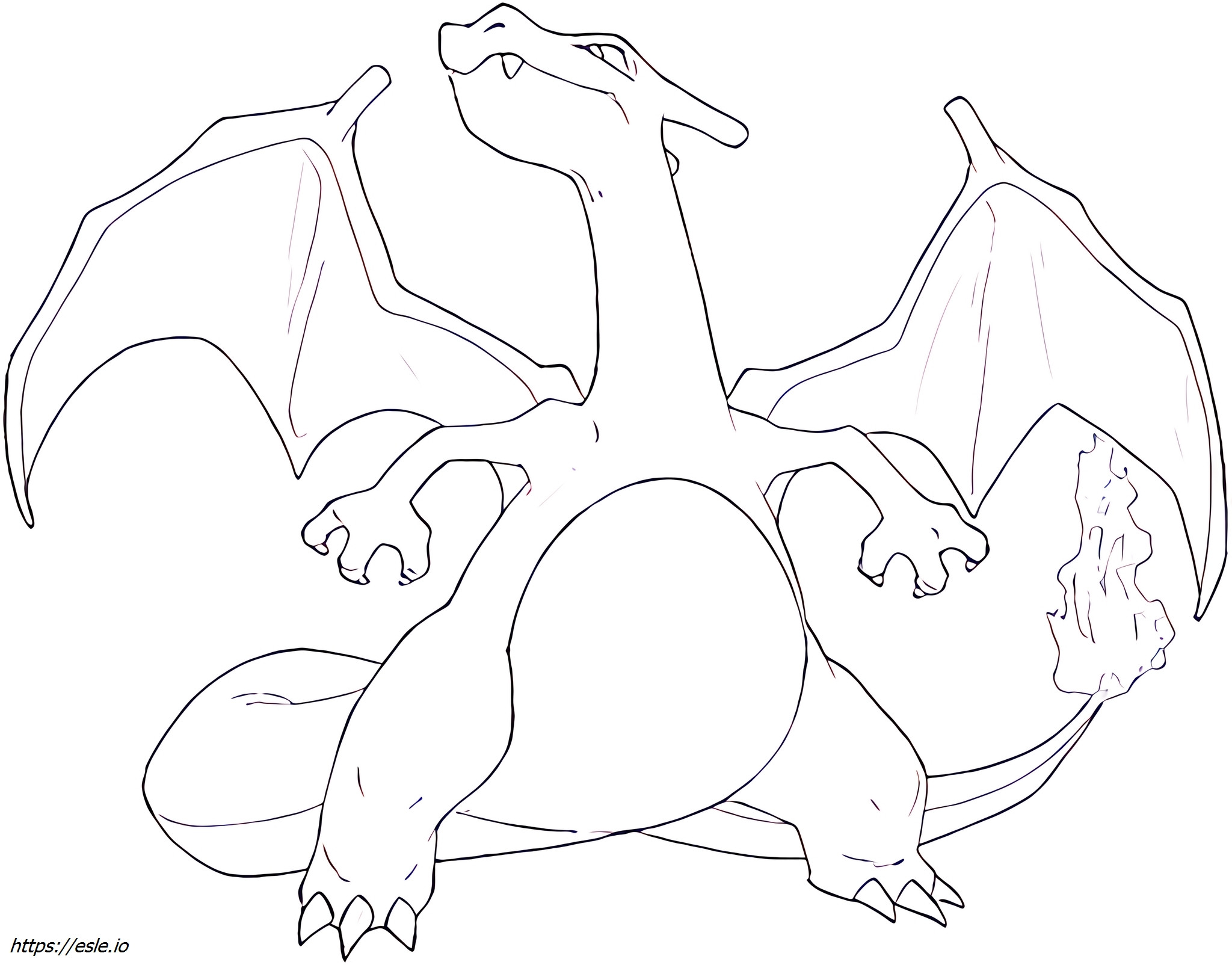 Charizard Pokémon ausmalbilder