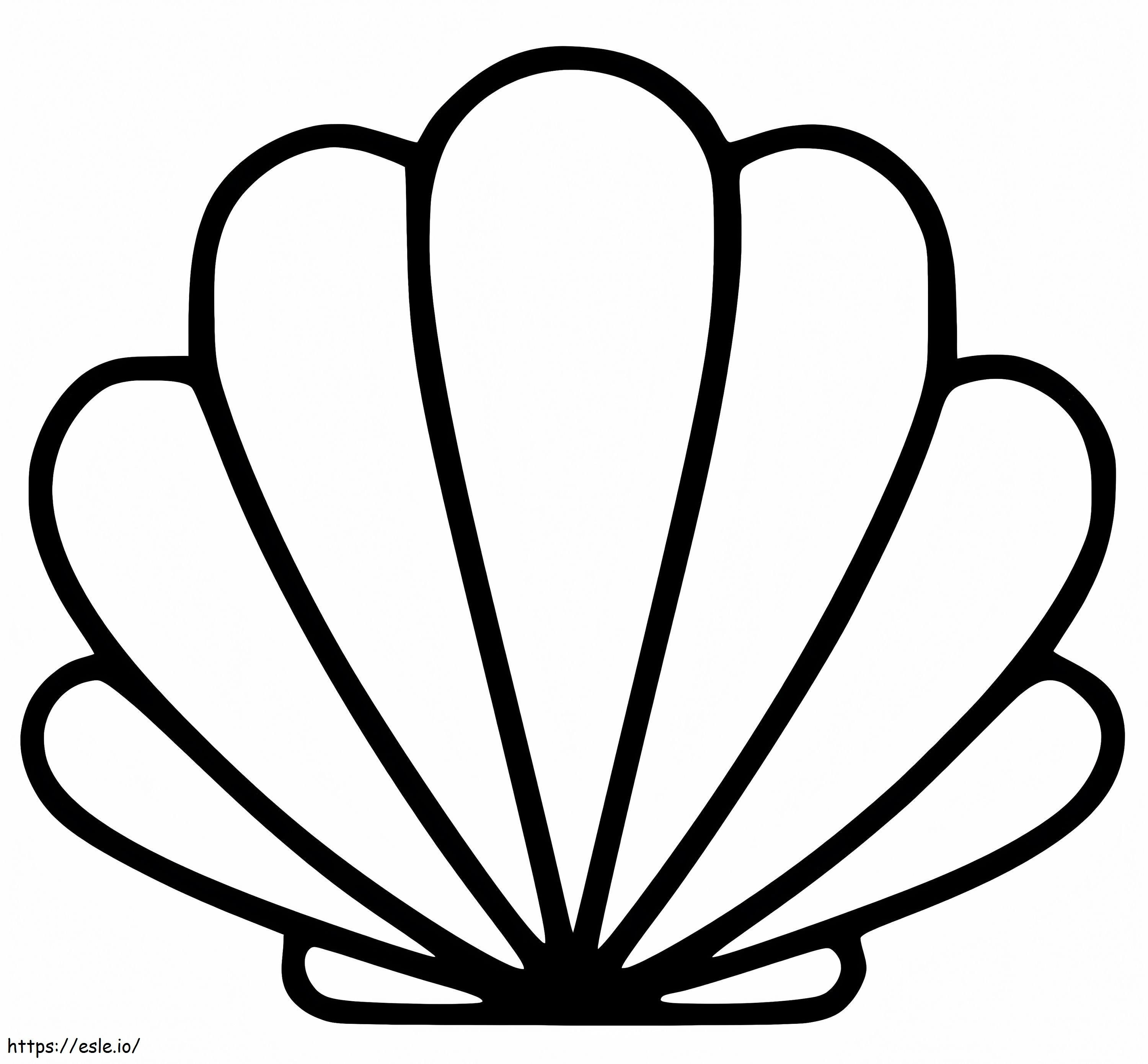 Coloriage Coquille SaintJacques facile à imprimer dessin