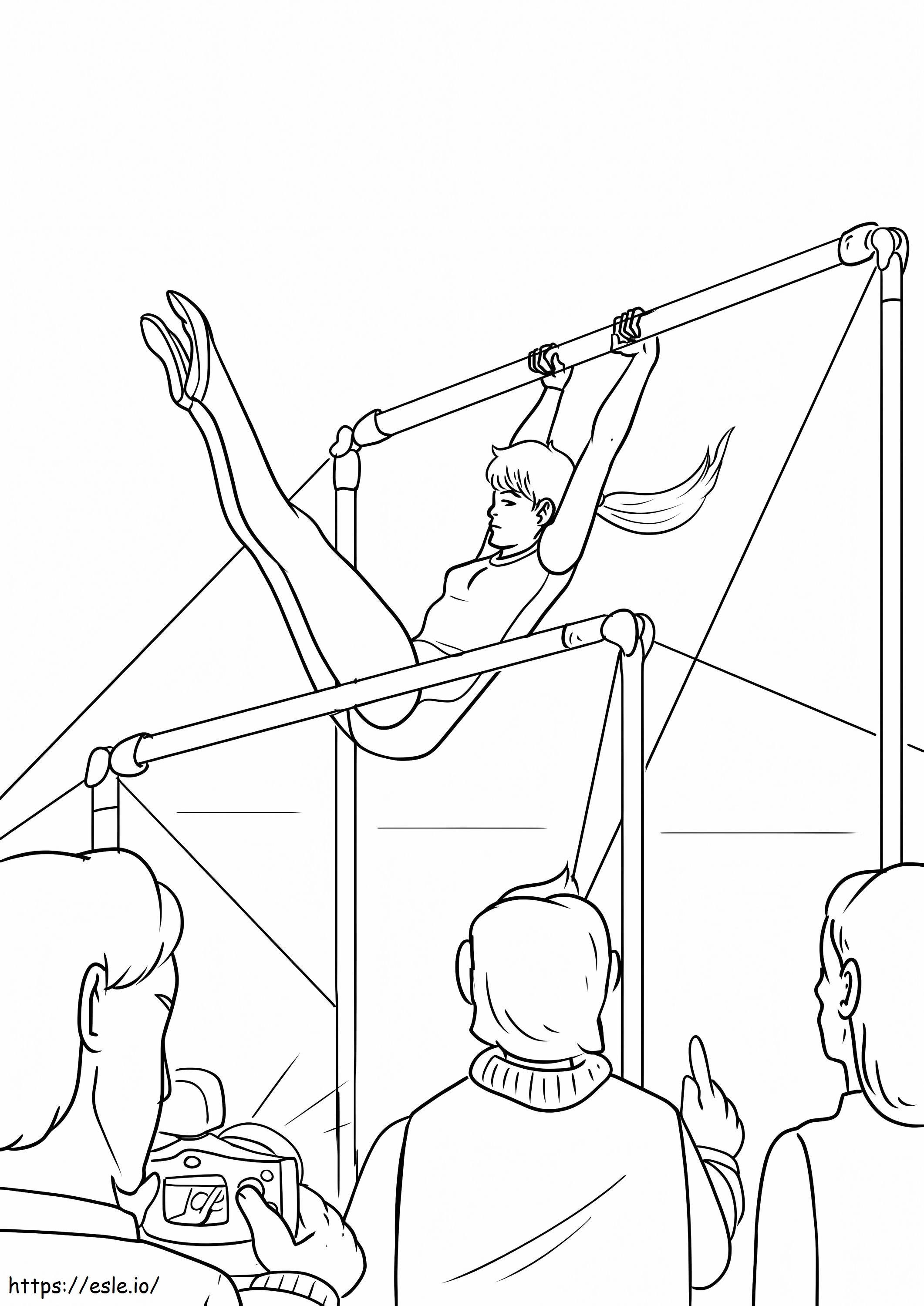 Gymnastics 2 coloring page