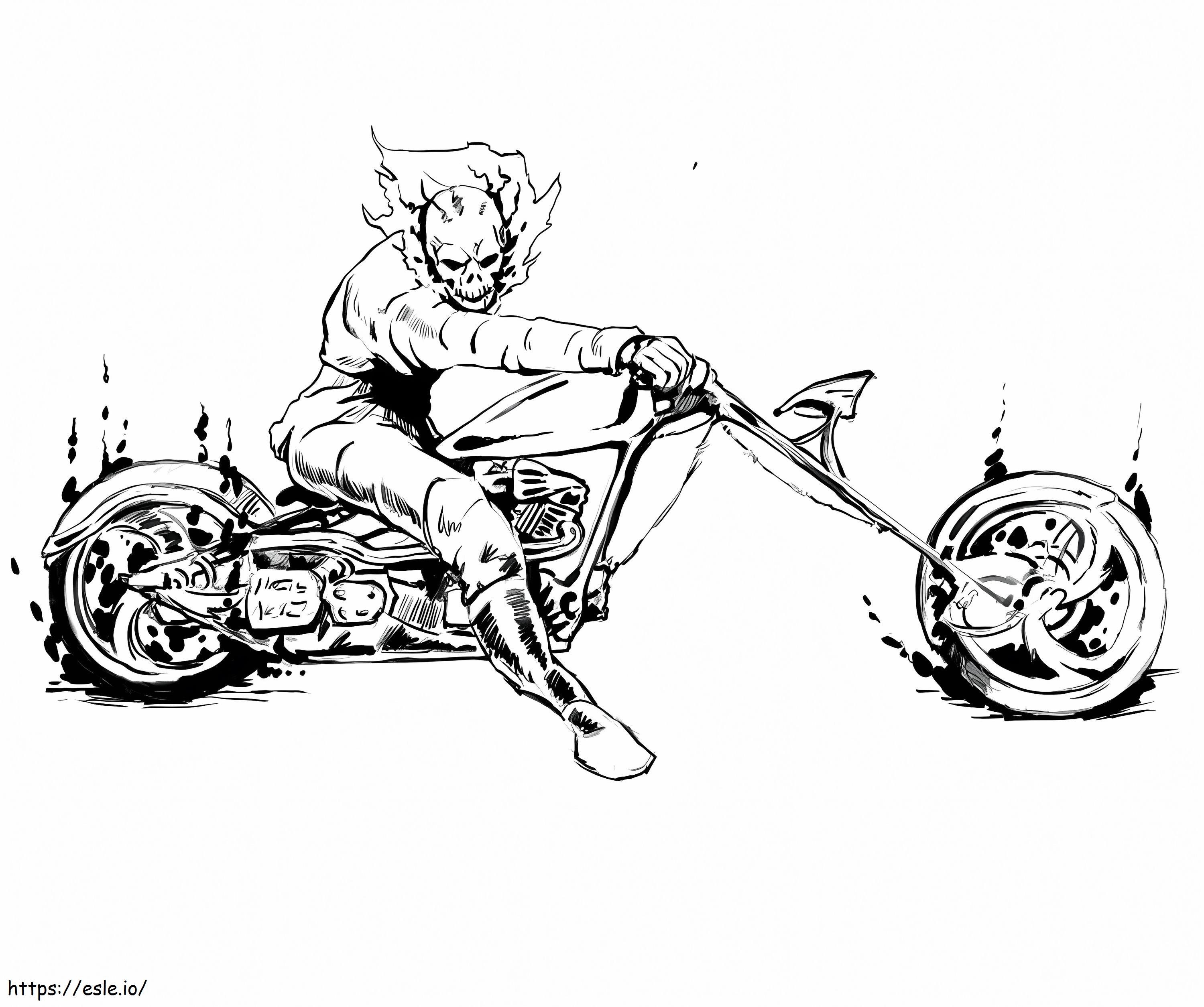 Ghost Rider 10 coloring page