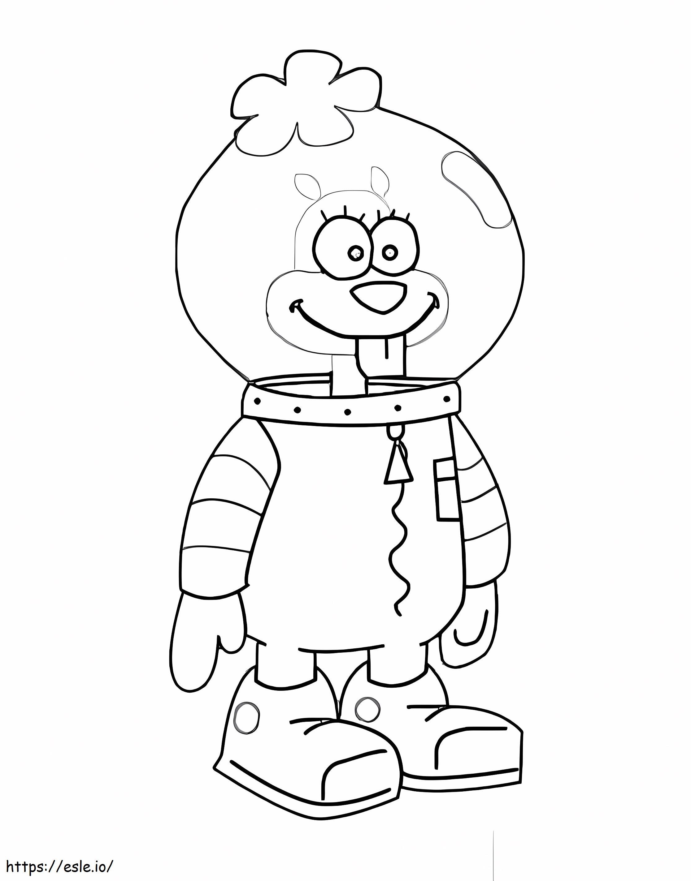 Spongebob Sandy Coloring Pages