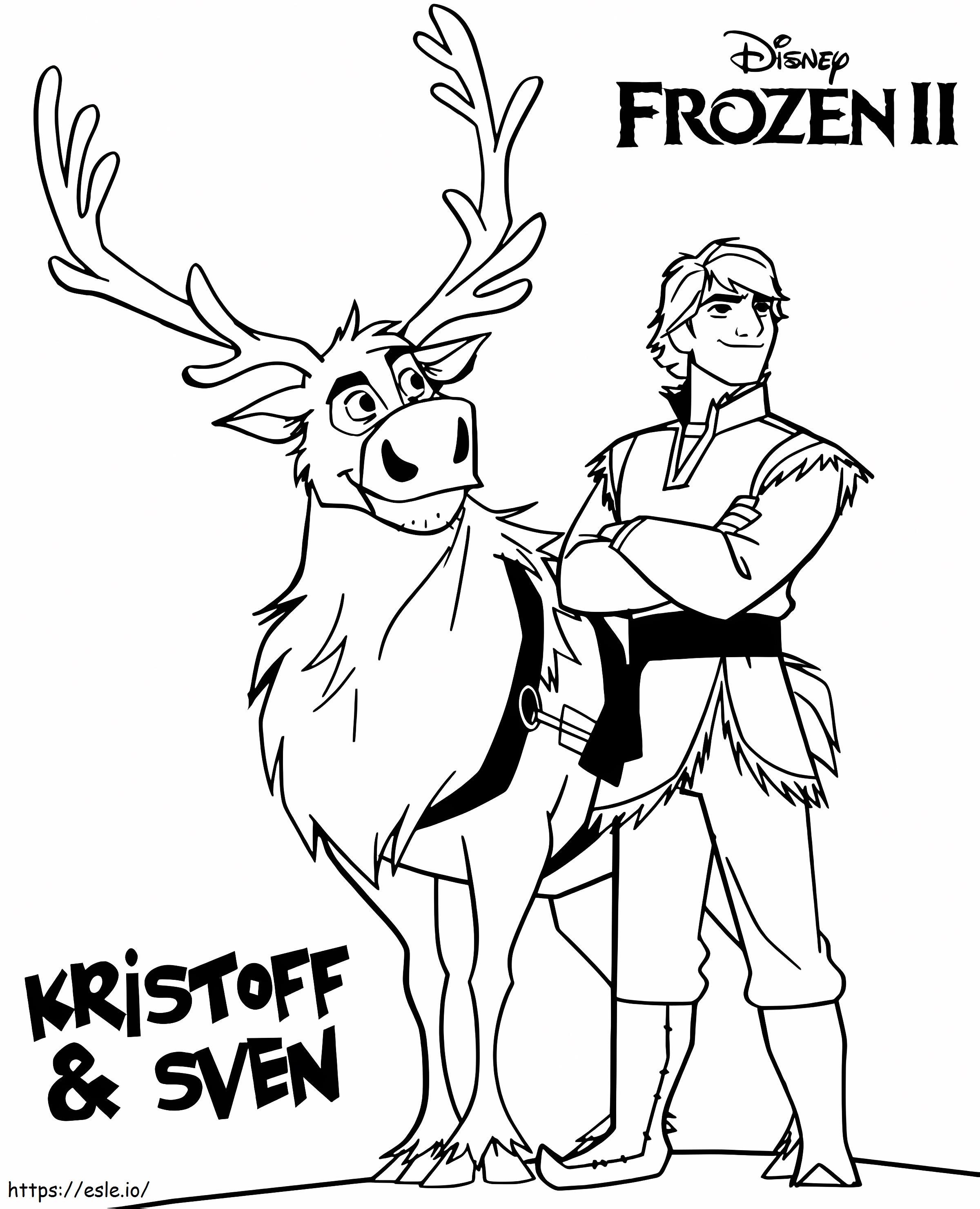 Frozen Sven Coloring Pages