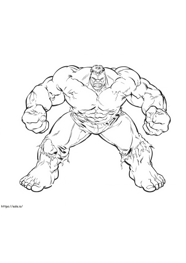 Angry Lego Hulk coloring page