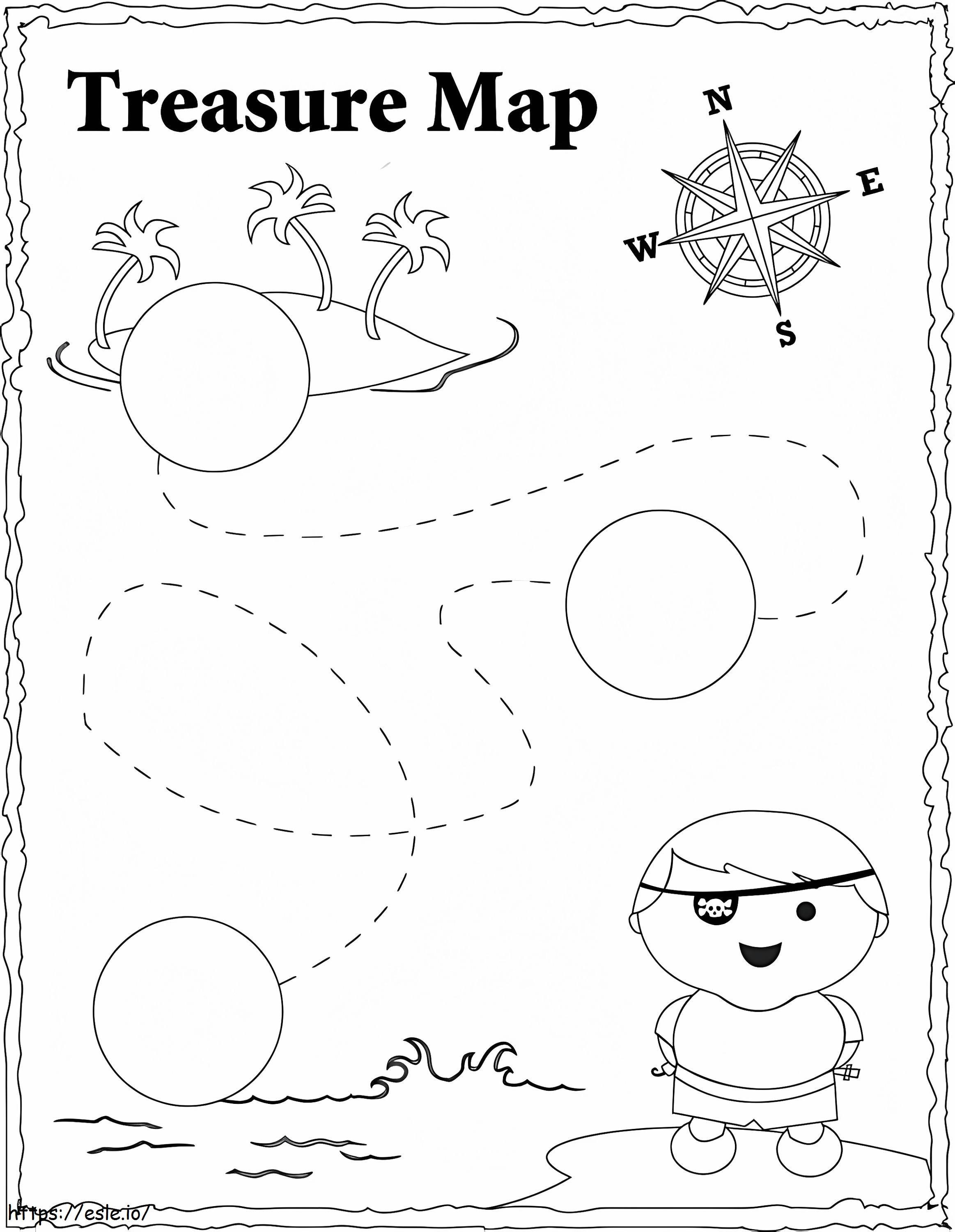 Treasure Map Coloring Pages Map Coloring Page Twisty Noodle