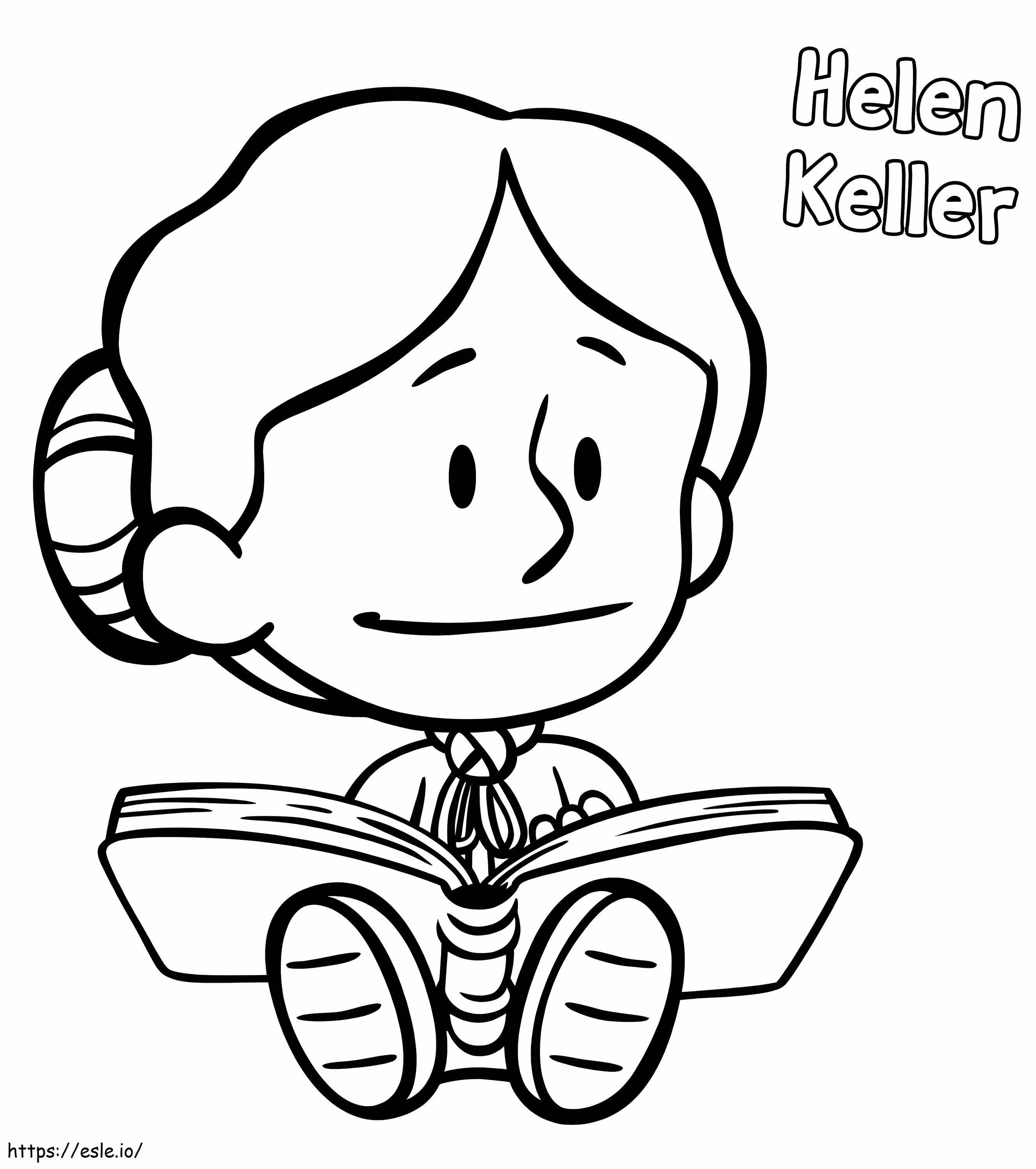 Helen Keller de Xavier Riddle para colorir