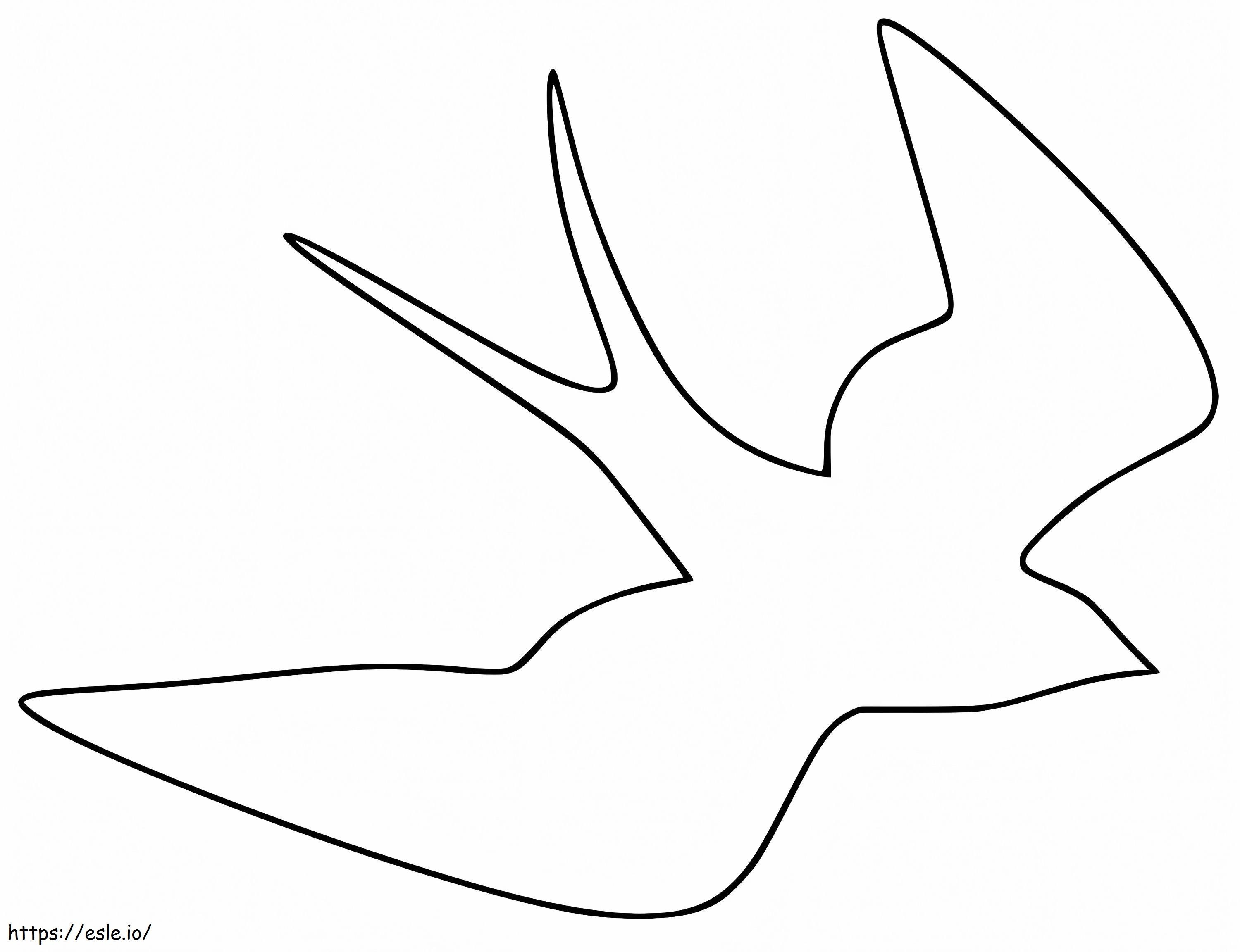 Outline Swallow coloring page