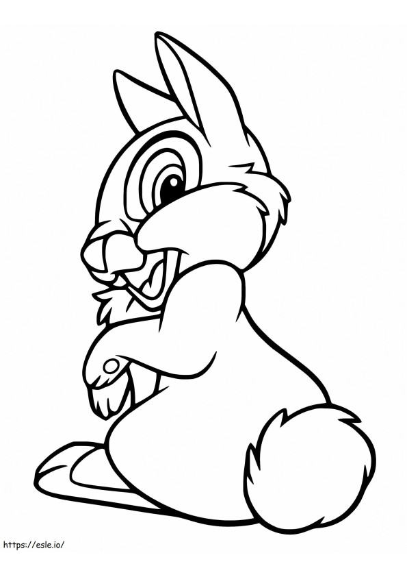 Disney Thumper Rabbit coloring page