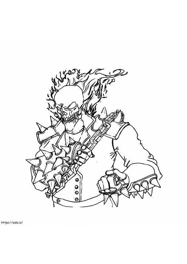 Ghost Rider Coloring Coloring sheets are ready to unleash your child's