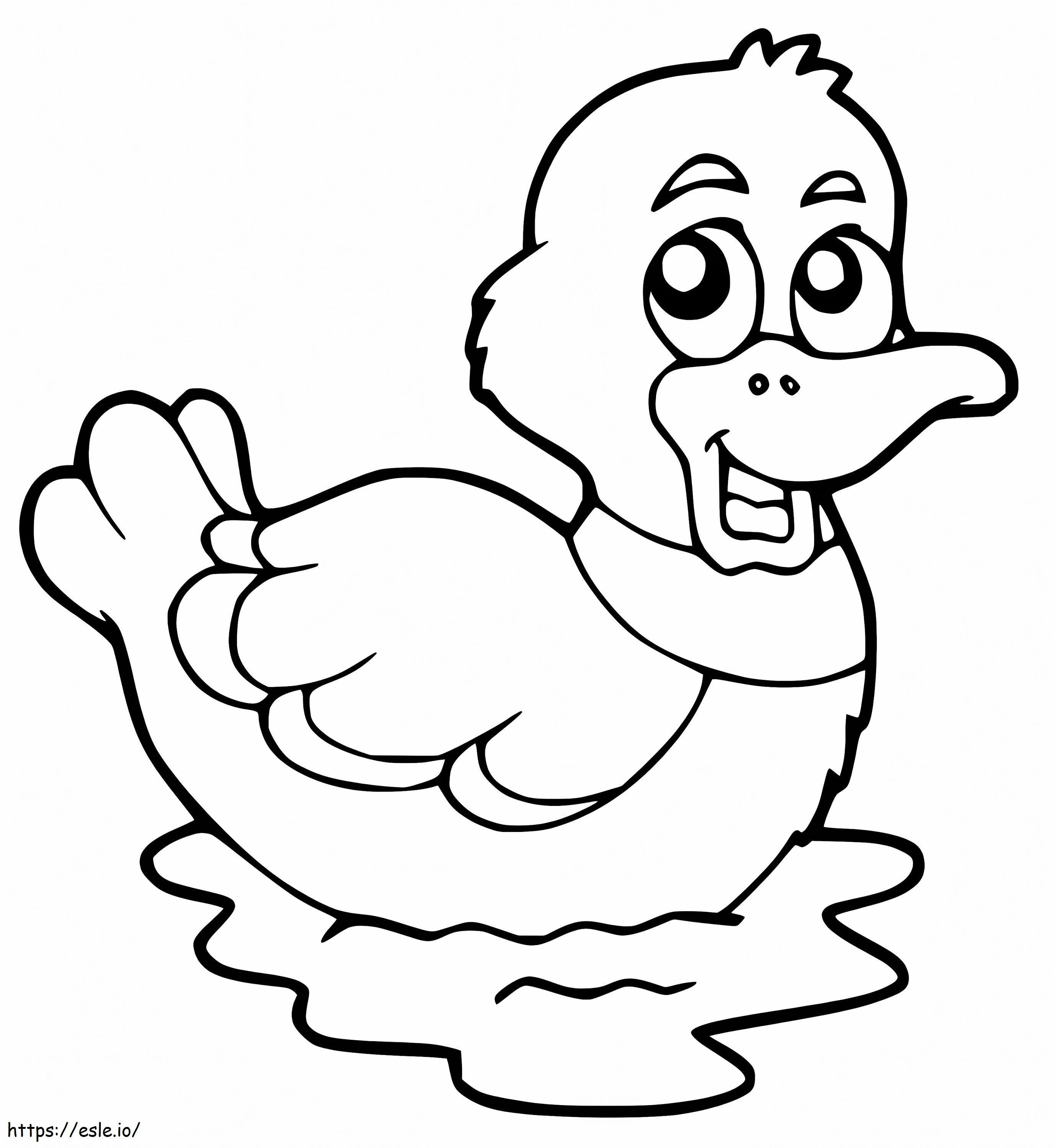 Printable Duckling coloring page