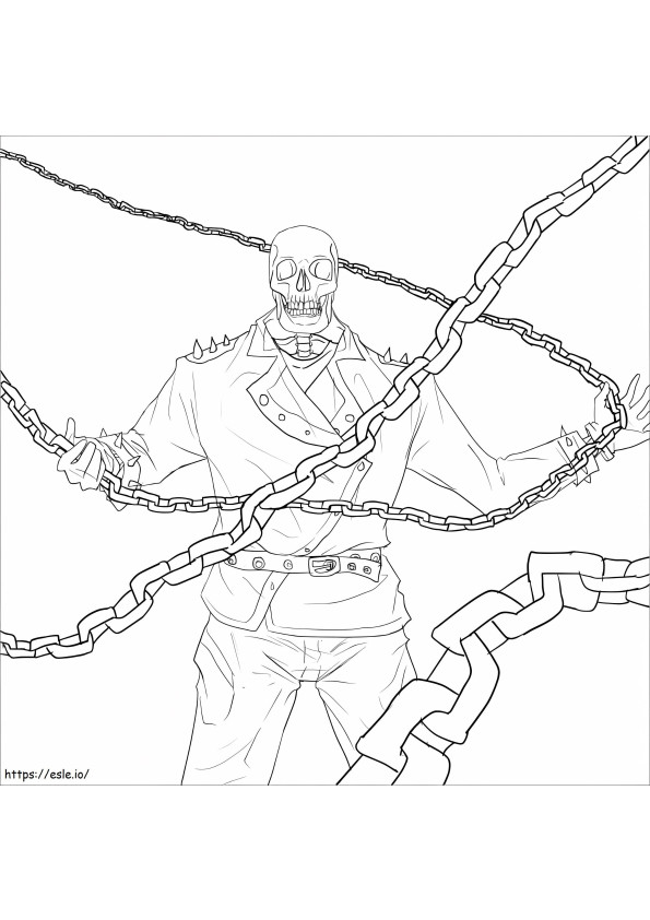 Ghost Rider Coloring Coloring sheets are ready to unleash your child's