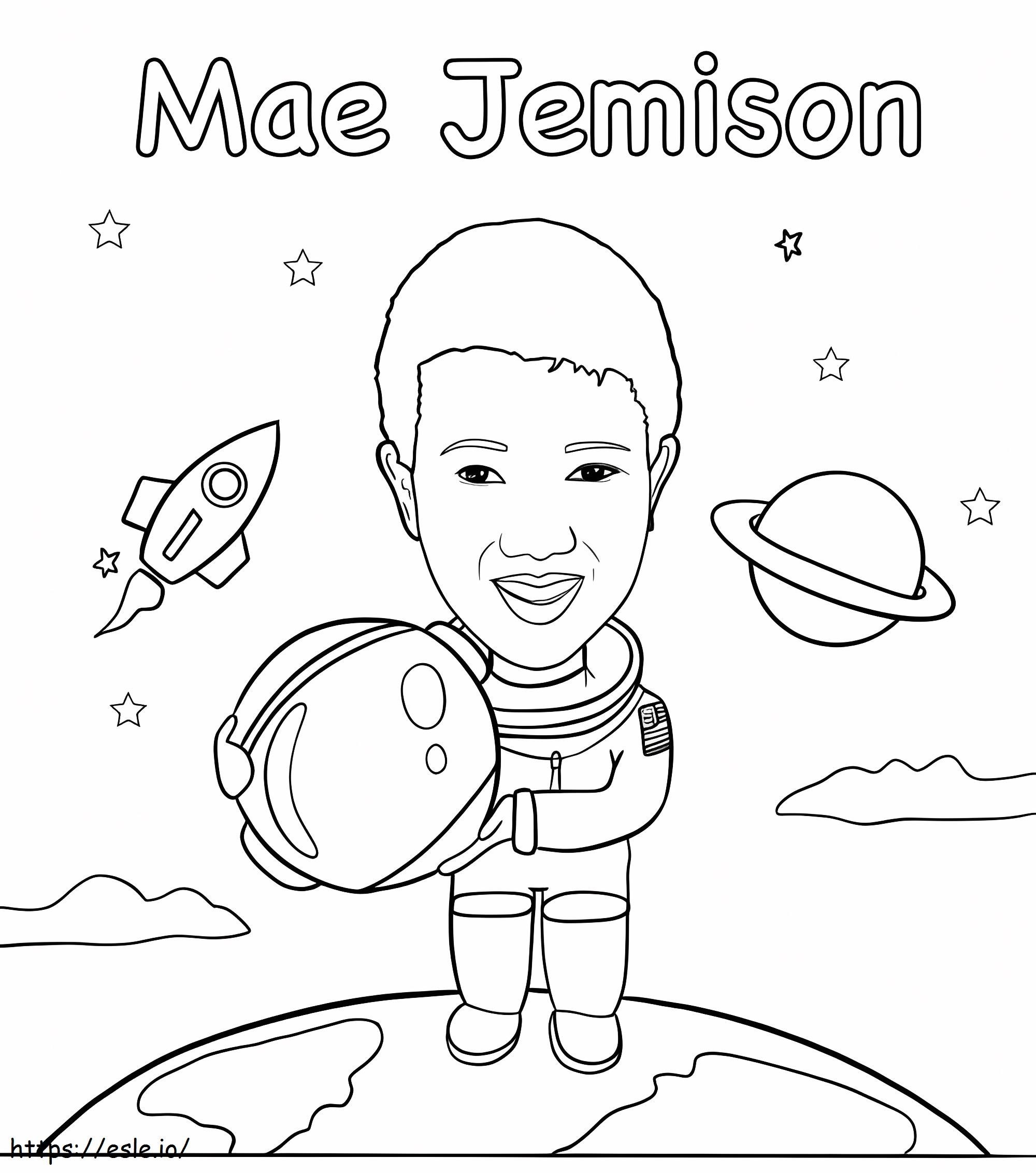 Imprimir Mae Jemison para colorir