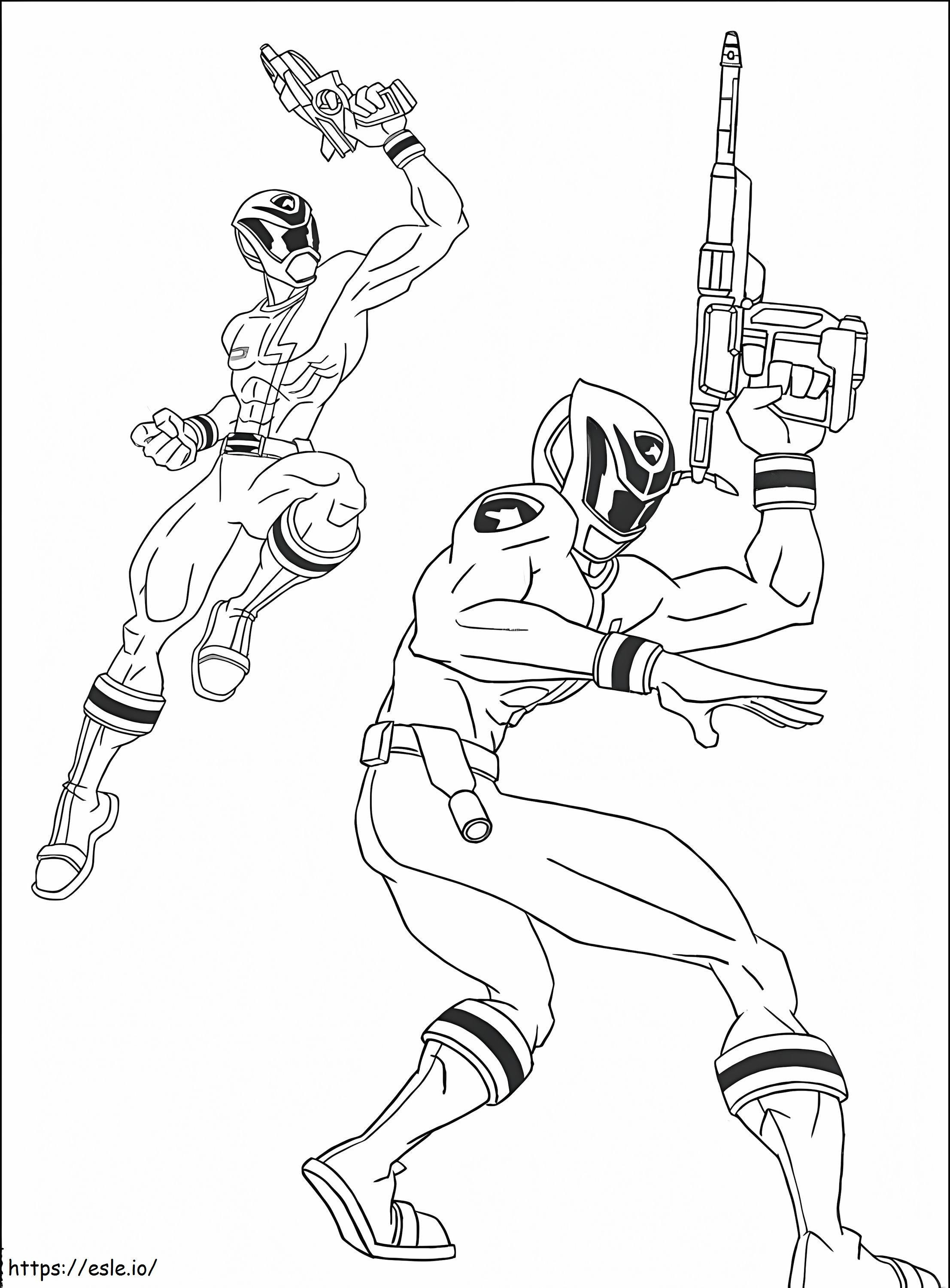 Power Rangers SPD Bleu coloring page