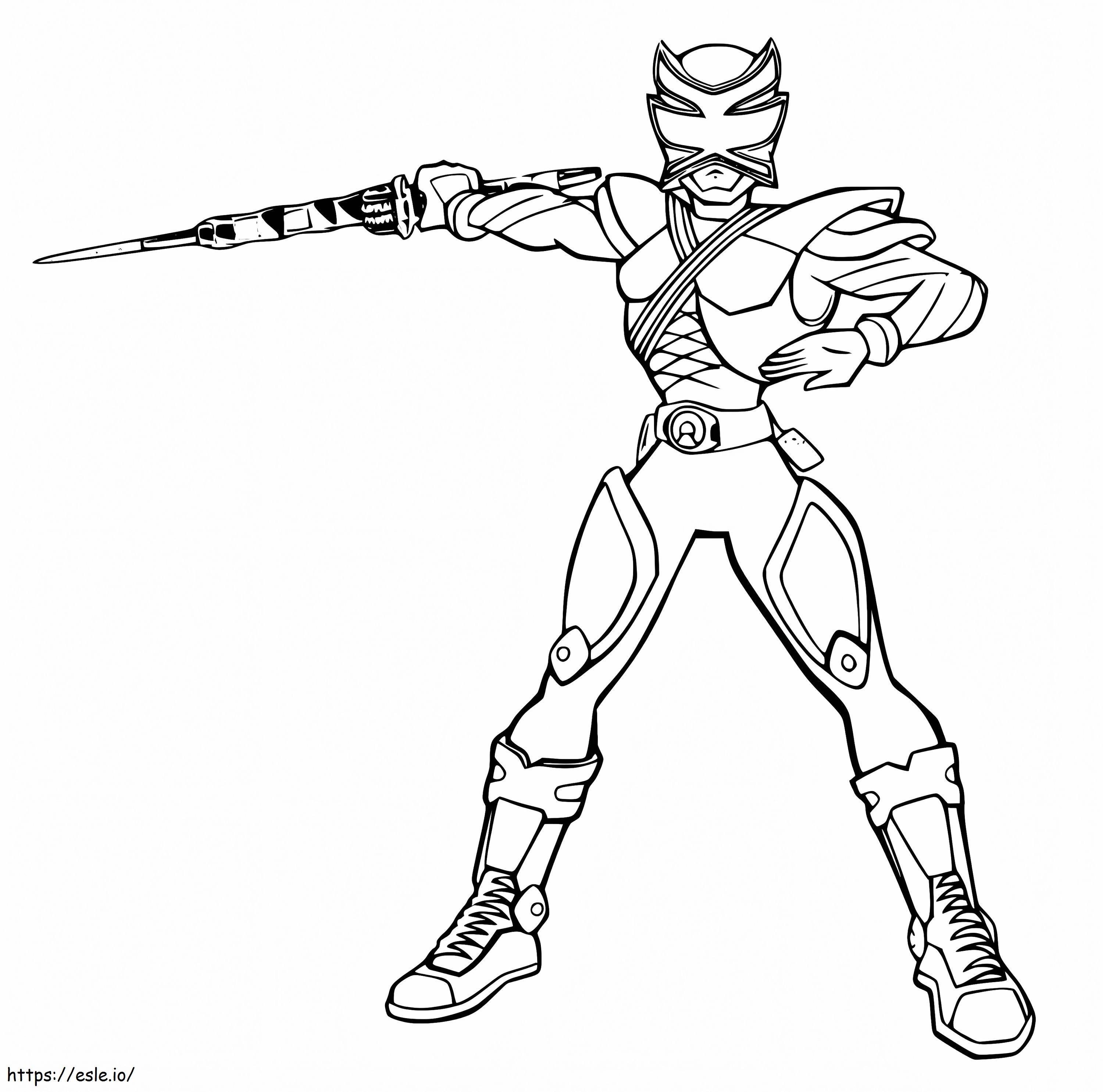 Mia Watanabe Pink Ranger coloring page