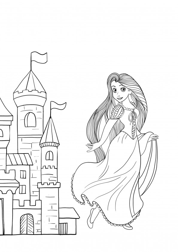 Gambar mewarnai Putri Disney Putri Disney gratis untuk dicetak dan