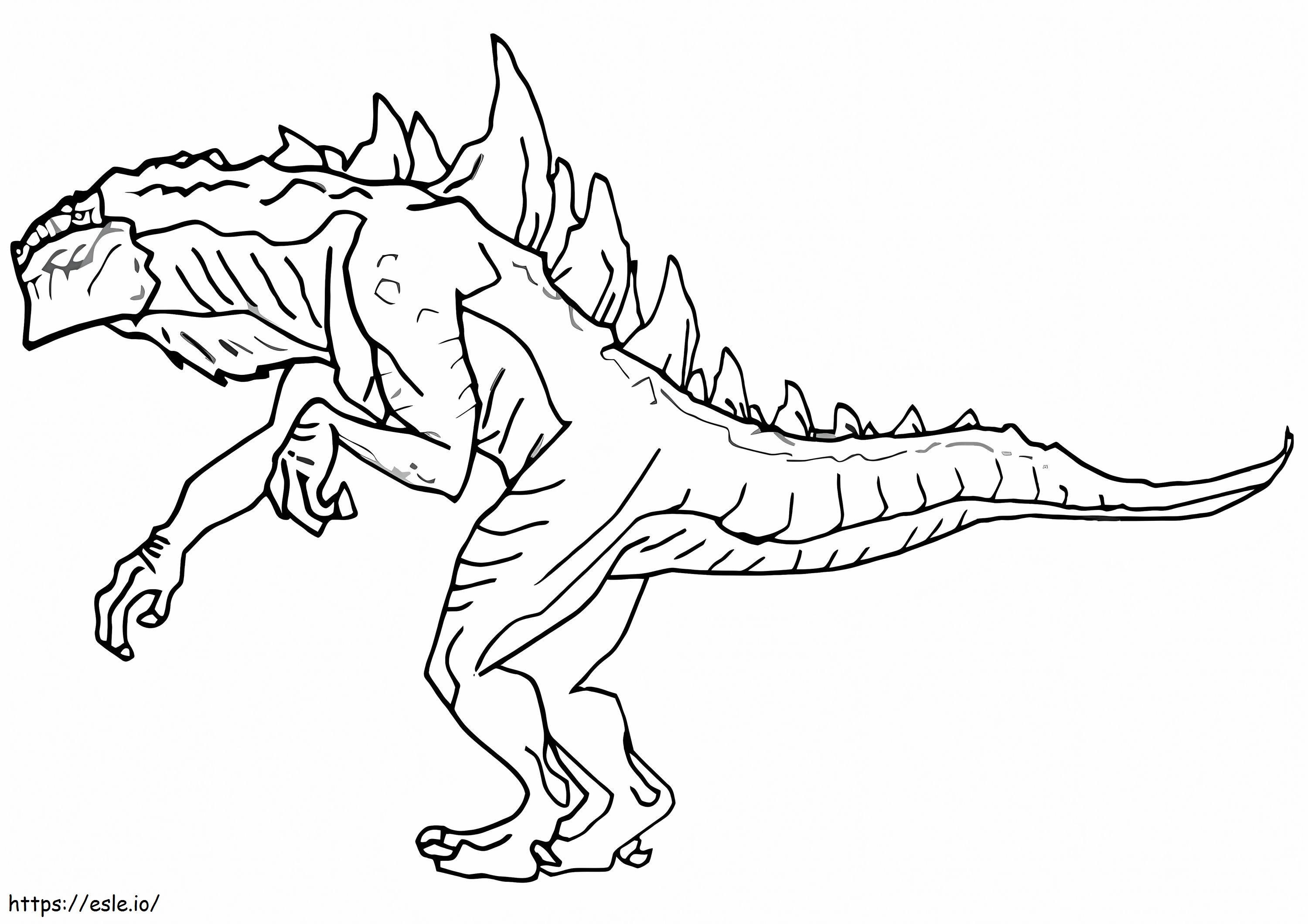 Monster Godzilla coloring page