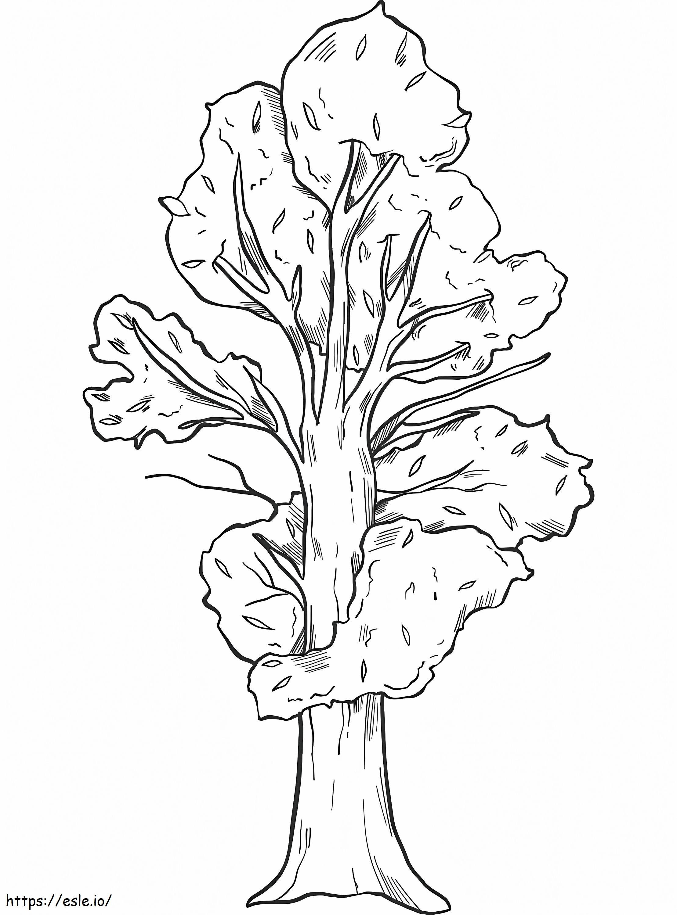 Fall Tree Printable coloring page