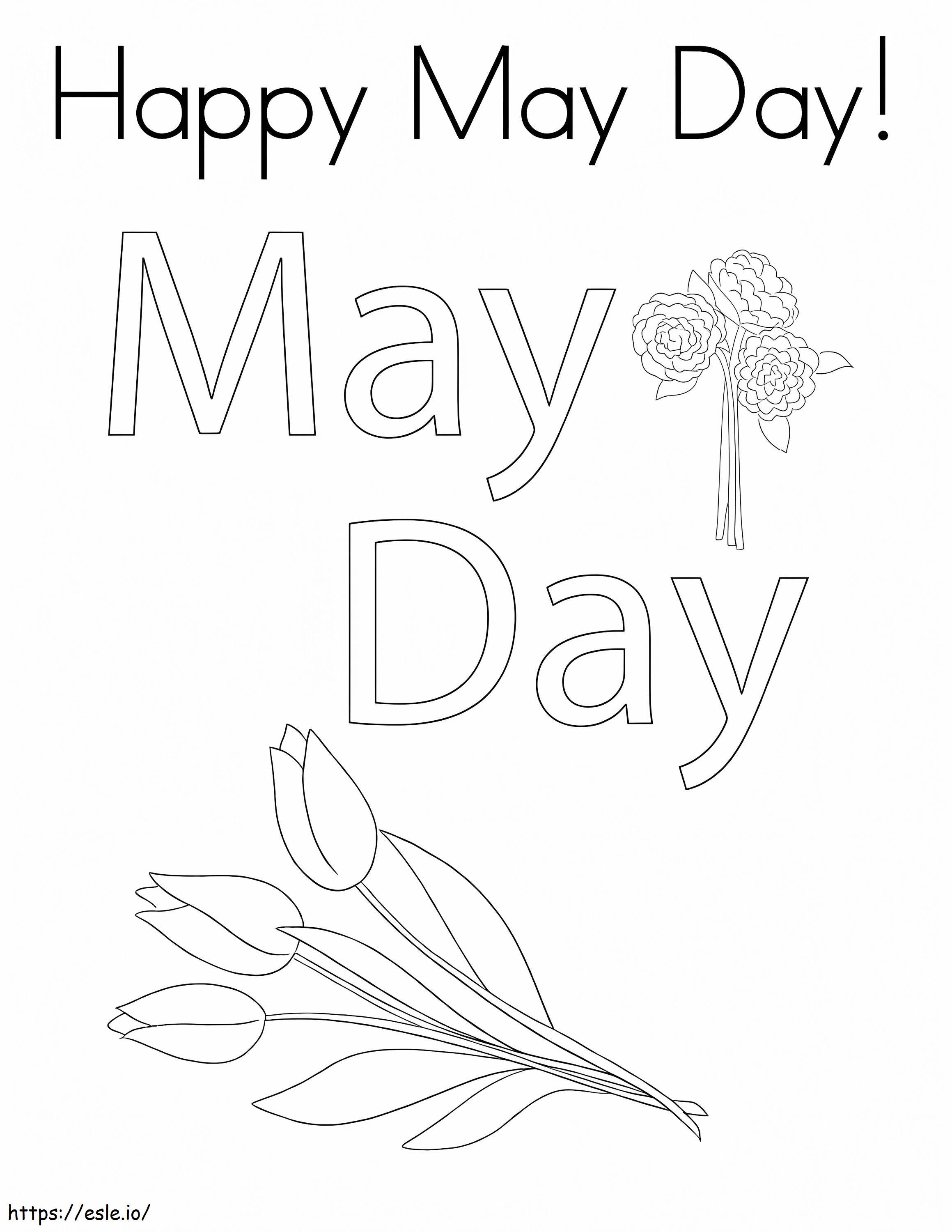 May Day 5 coloring page