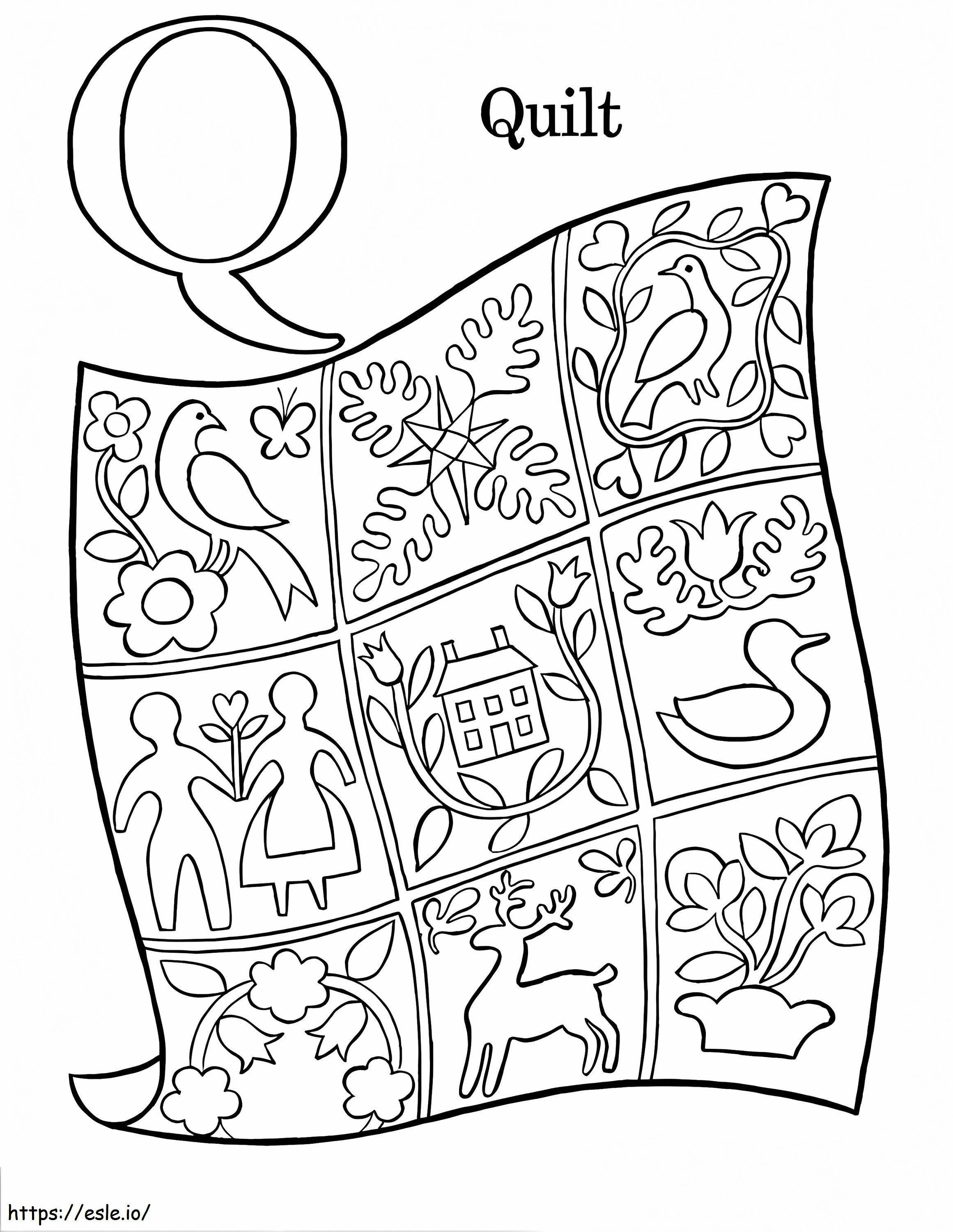 Quilt 1 coloring page