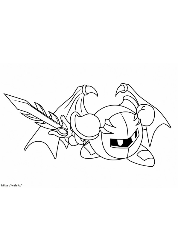 Meta Knight 2 coloring page