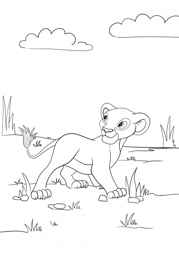 The Lion King 2 Kiara Coloring Pages
