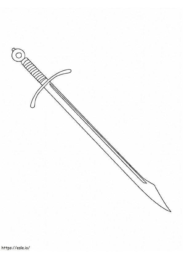 Amazing design of all Sword Coloring Coloring Pages are Free to Print
