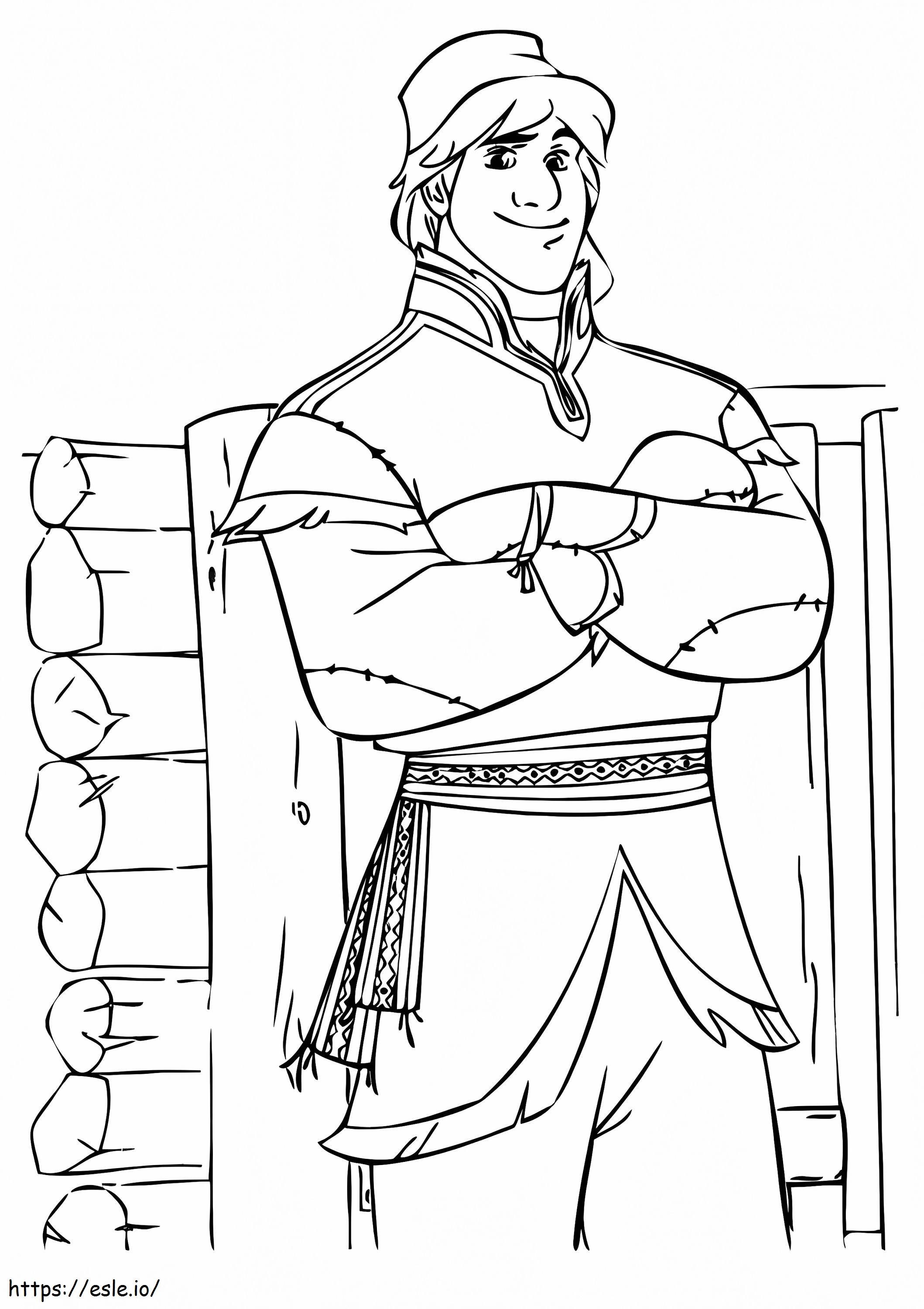 Kristoff coloring page