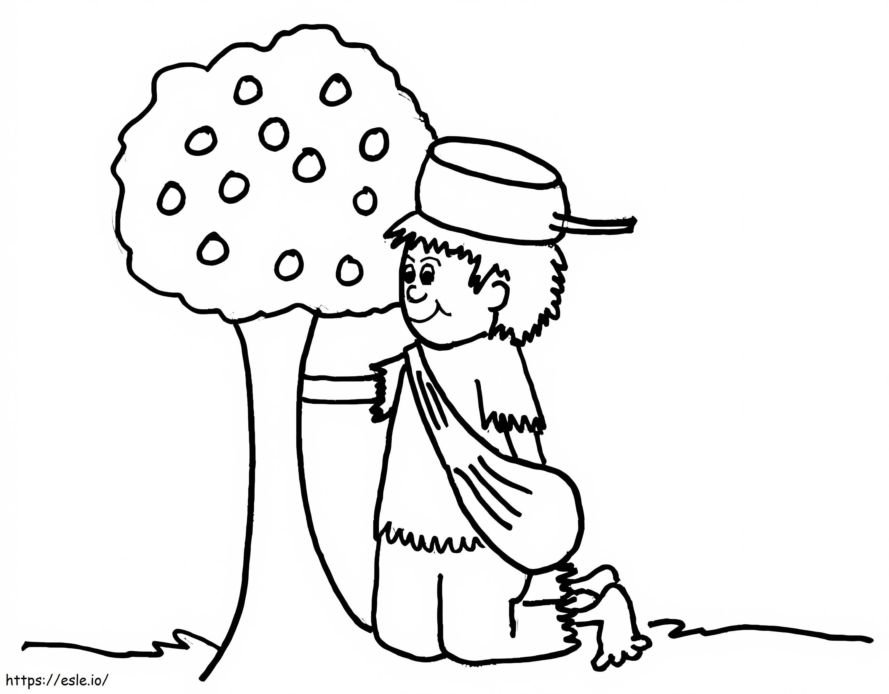 Little Johnny Appleseed coloring page