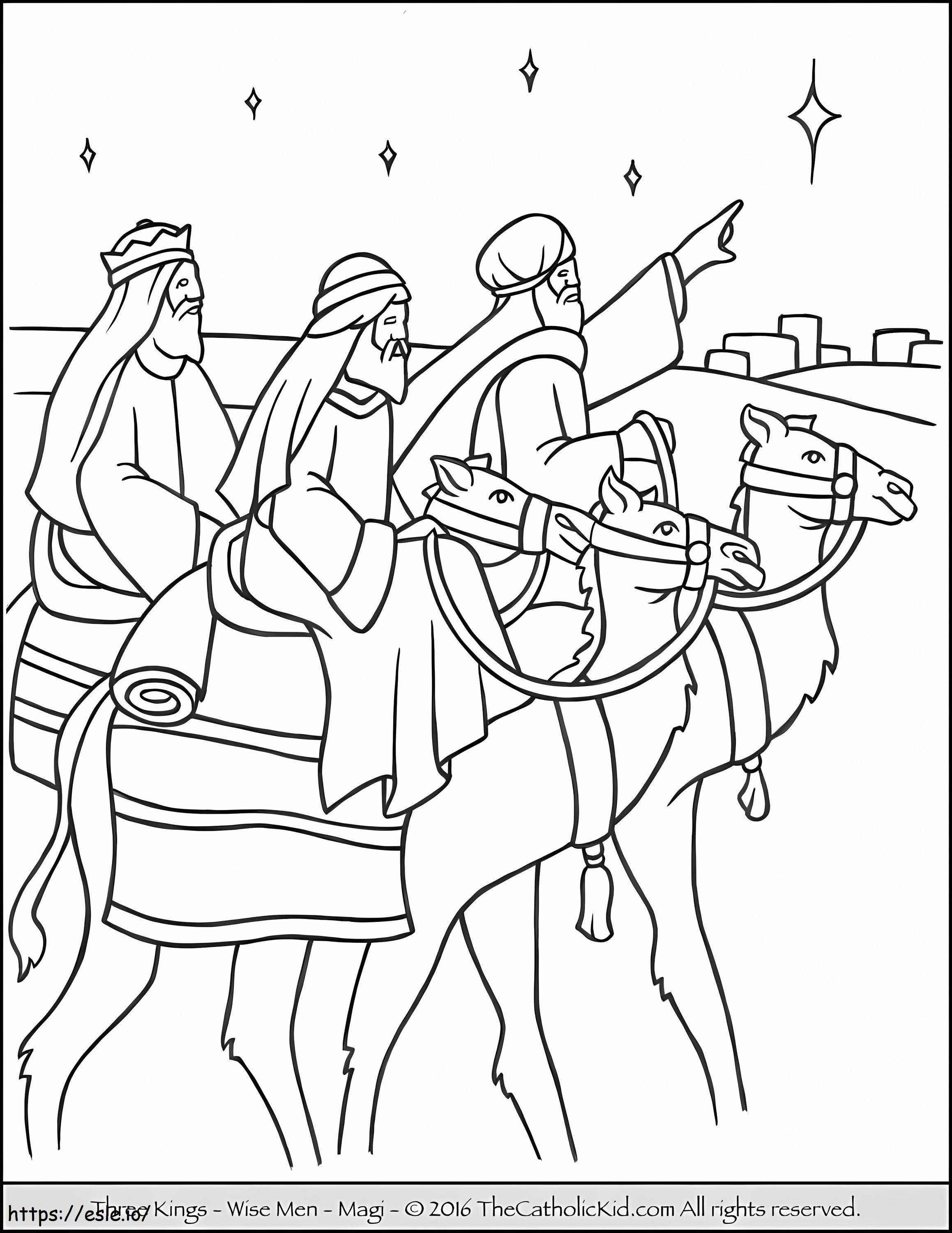 Epiphany coloring page
