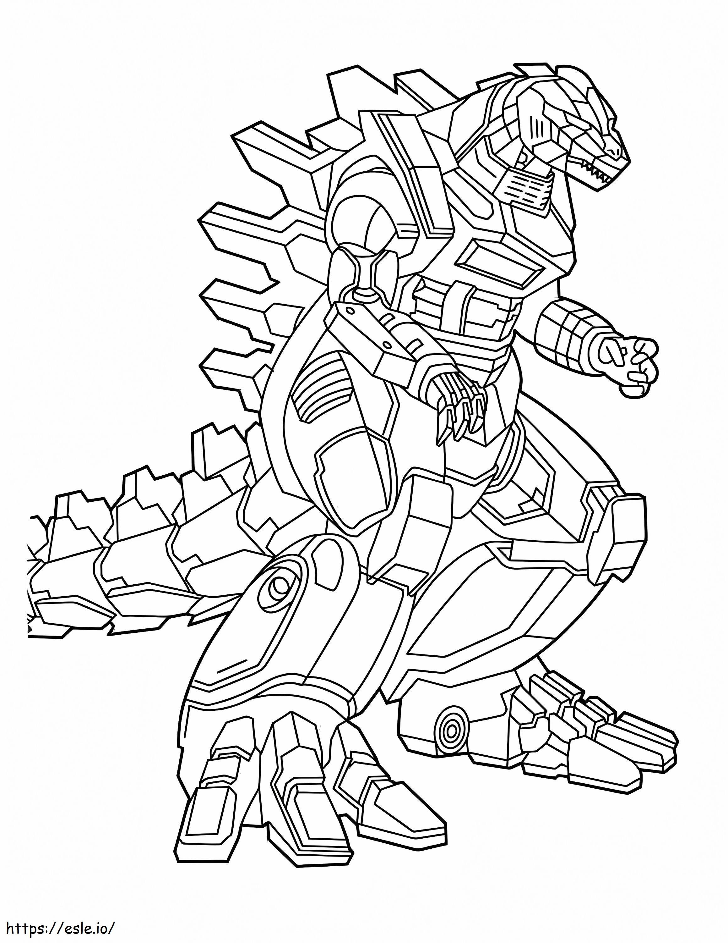 Mechagodzilla coloring page