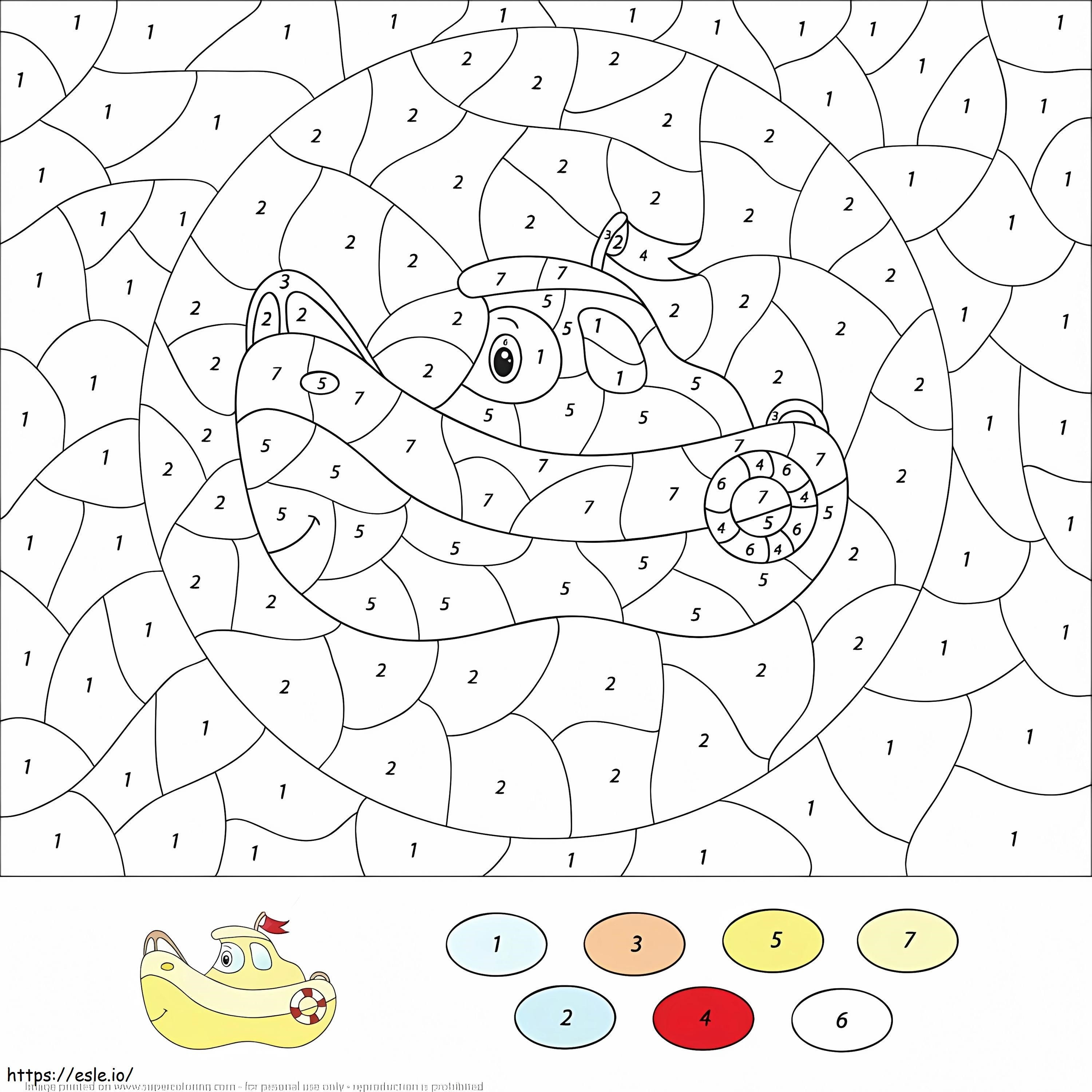 Numaraya Göre Gemi Rengi boyama