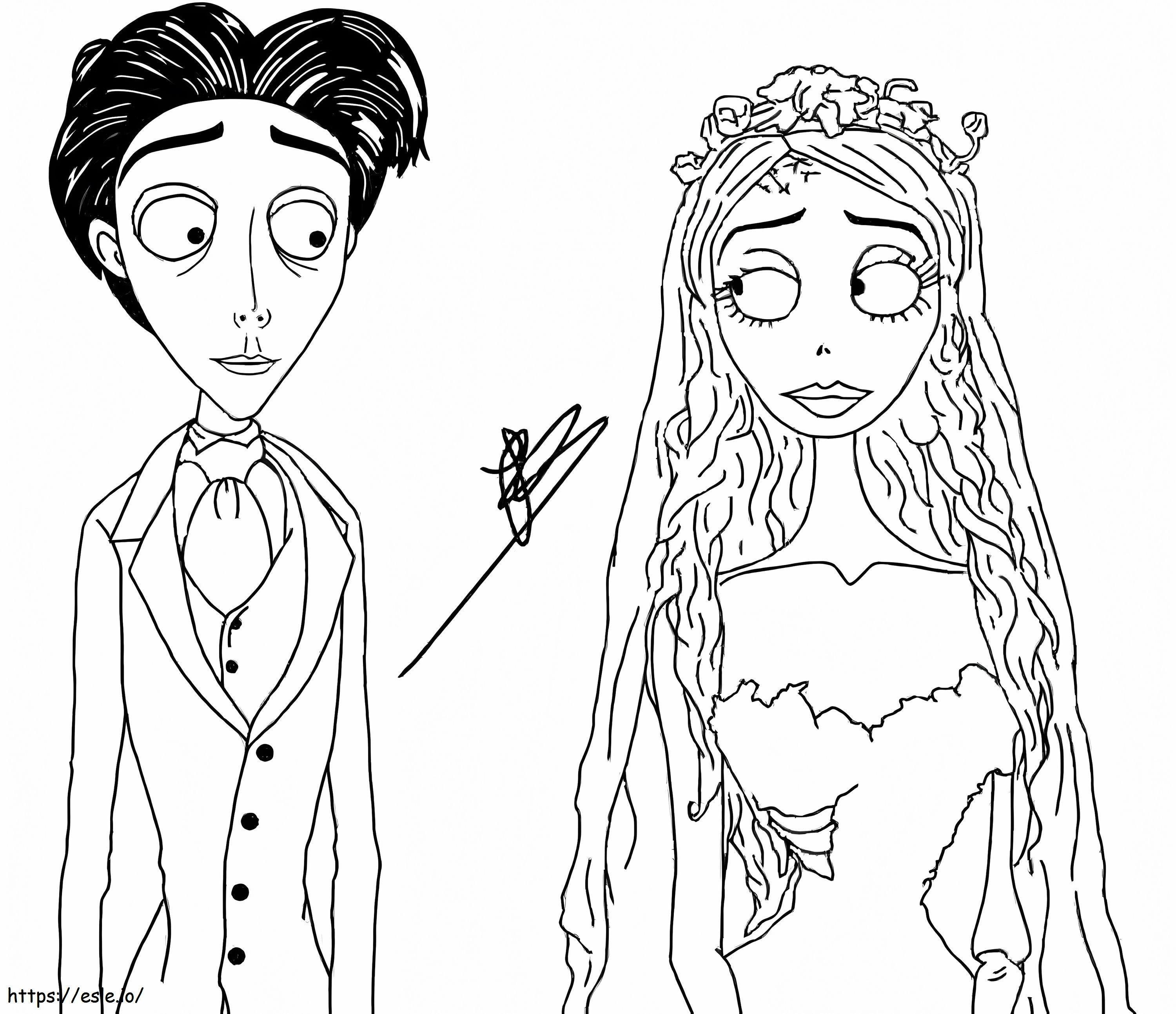 Corpse Bride 5 coloring page