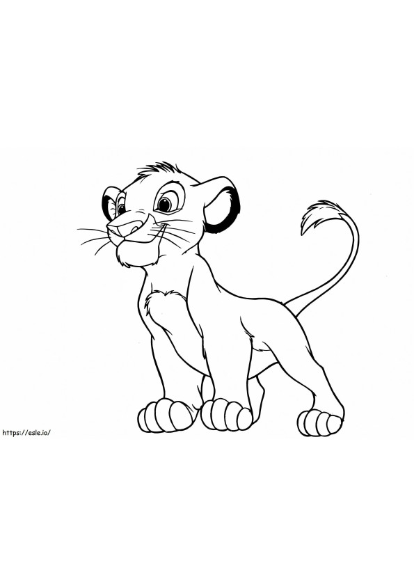 Simba & Kiara Coloring Pages Free Printable Coloring Pages for Kids