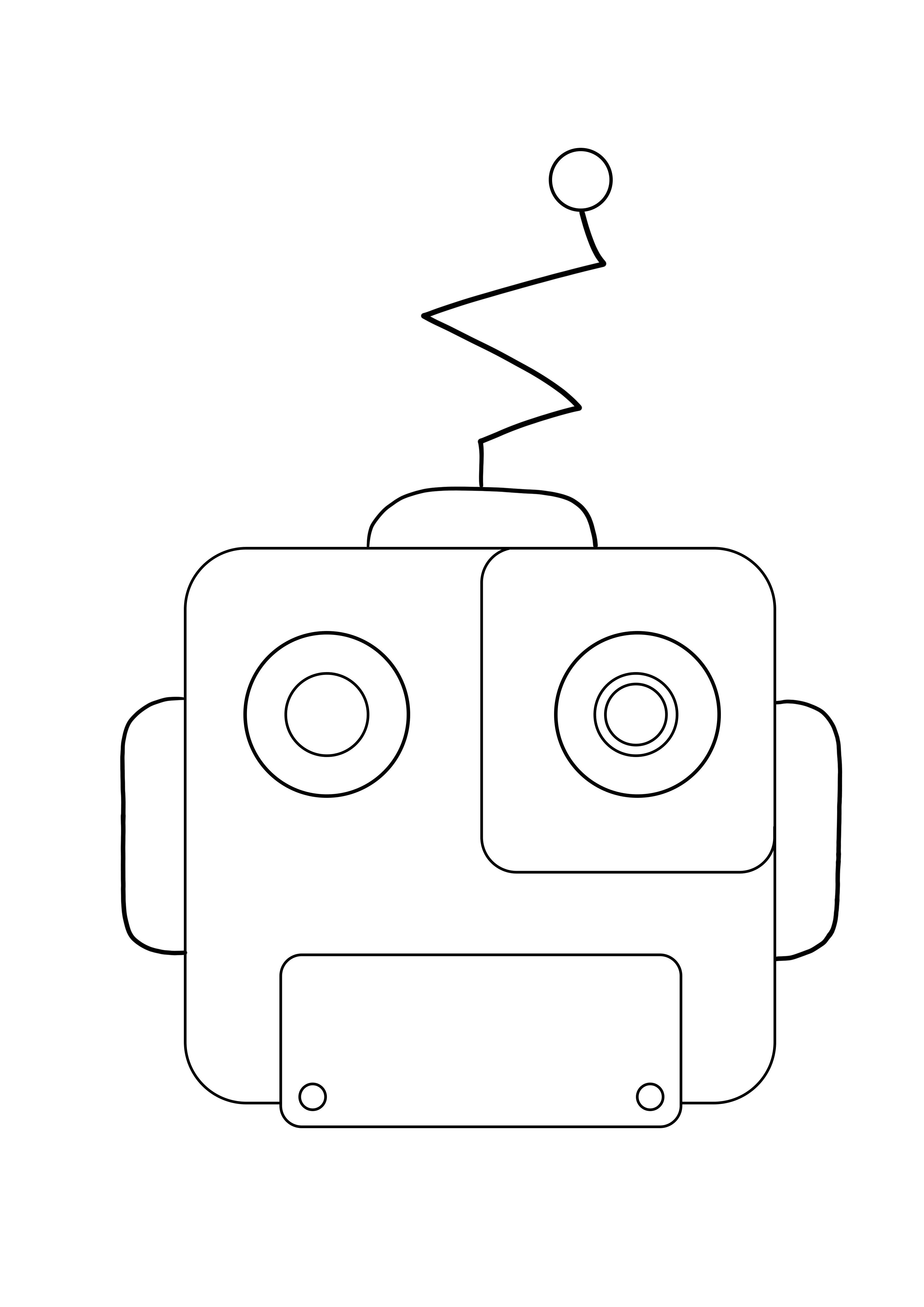 Robot facefree coloring and downloading
