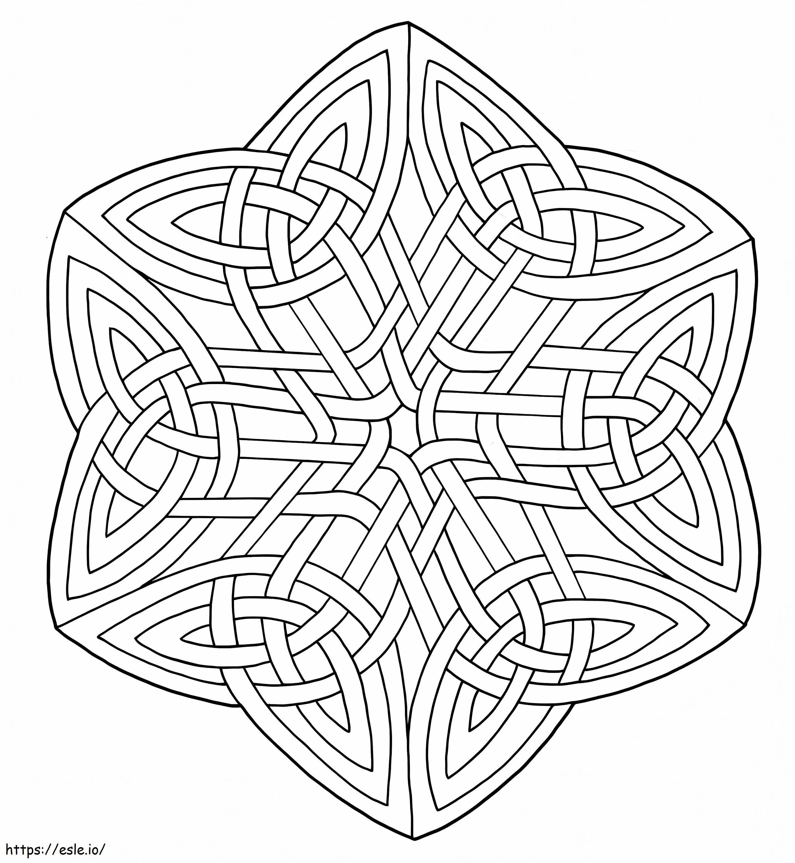 Spring Mandala 8 coloring page