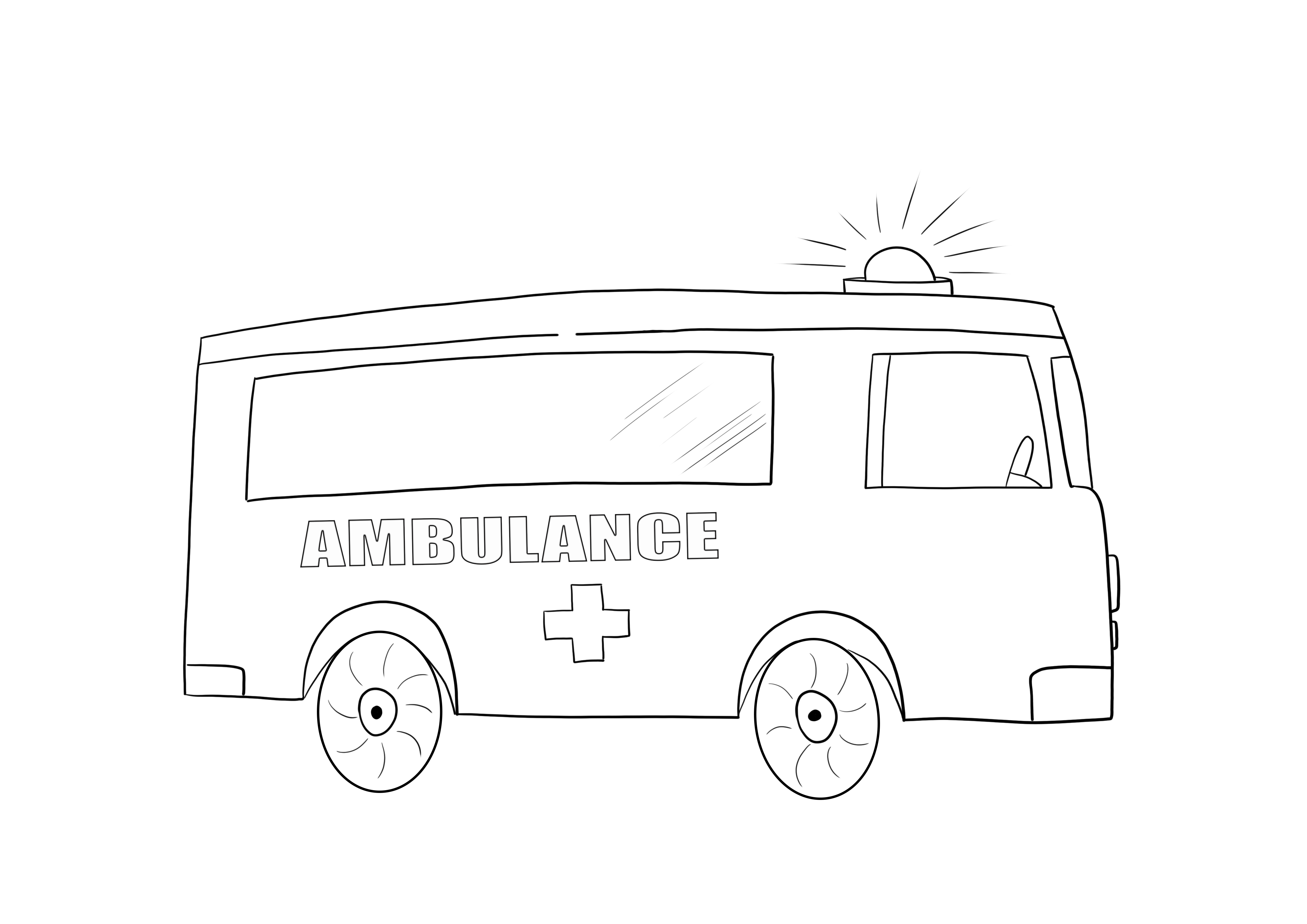 Ambulanza gratuita da stampare o scaricare la pagina