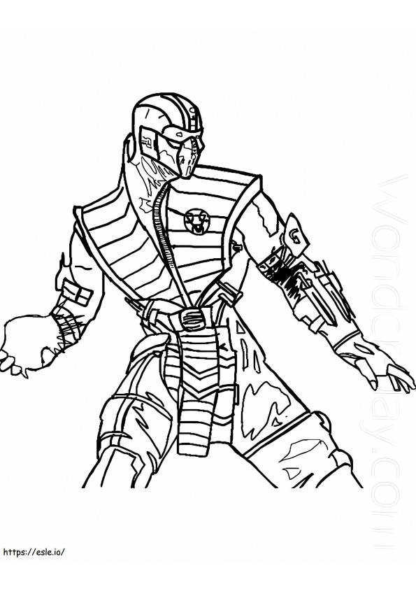 Exciting and free Sub Zero Coloring Pages are free to Print or download