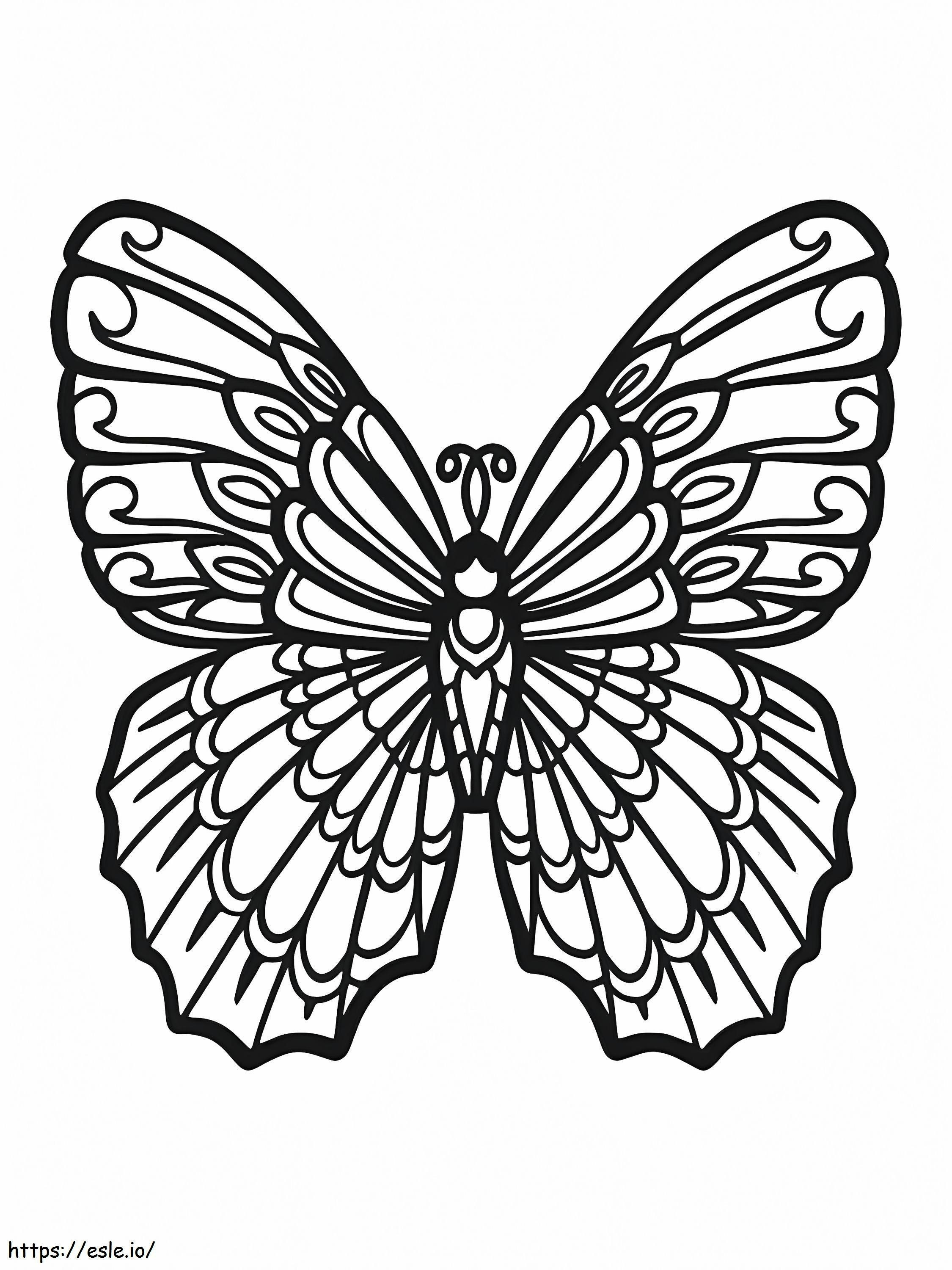 Alluring Butterfly coloring page